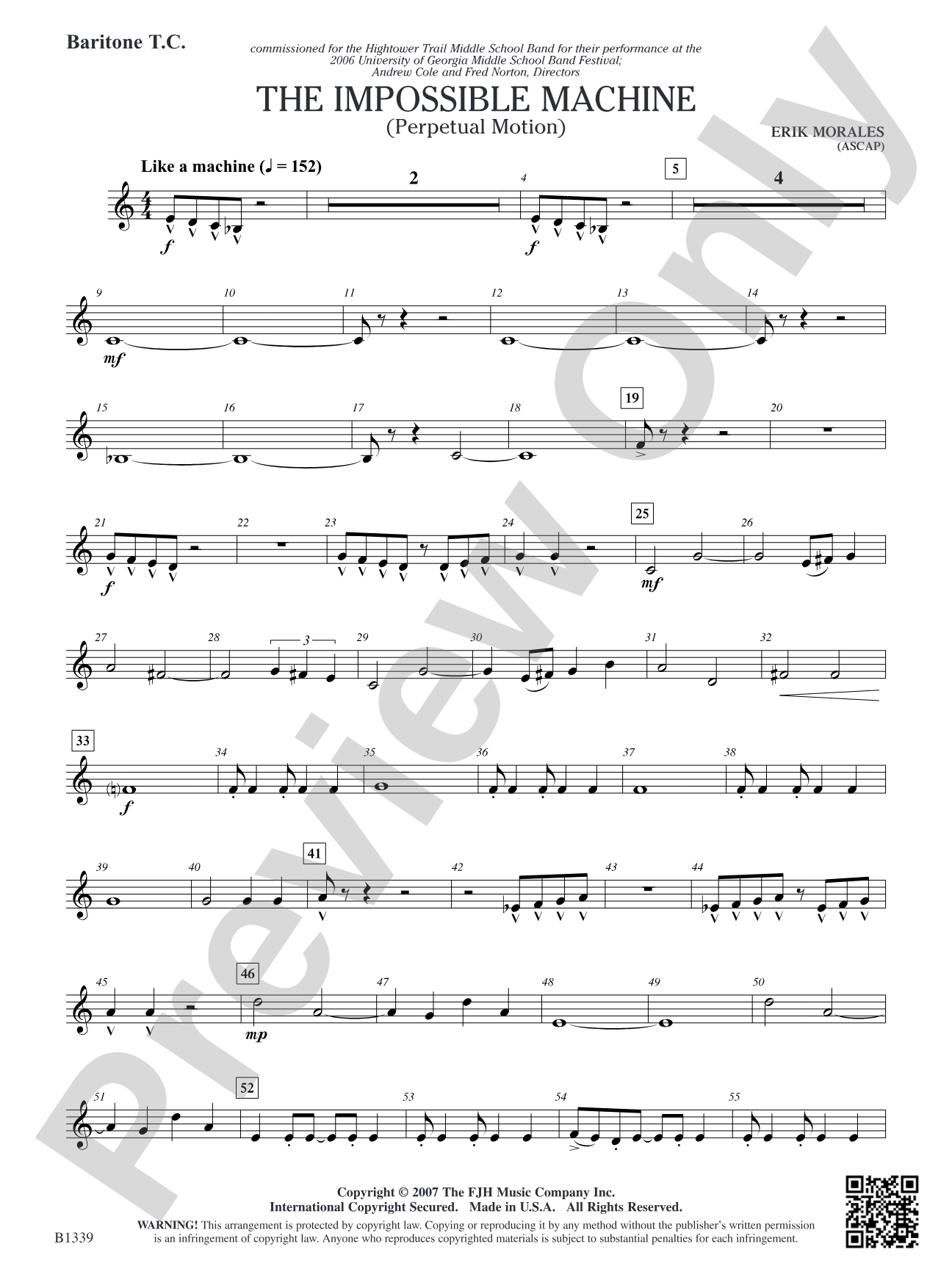 The Impossible Machine (Perpetual Motion): Baritone T.C.