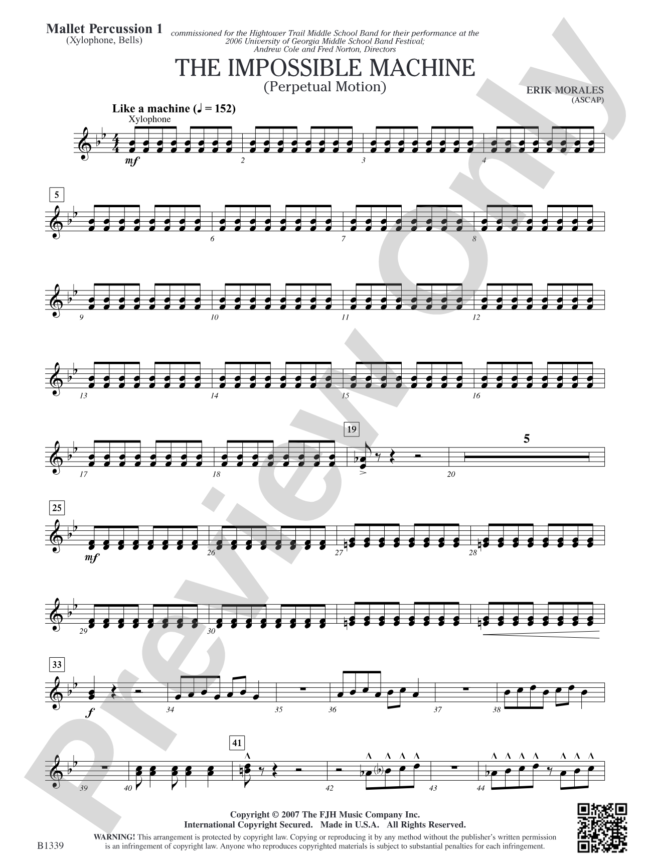 The Impossible Machine (Perpetual Motion): Mallet Percussion 1