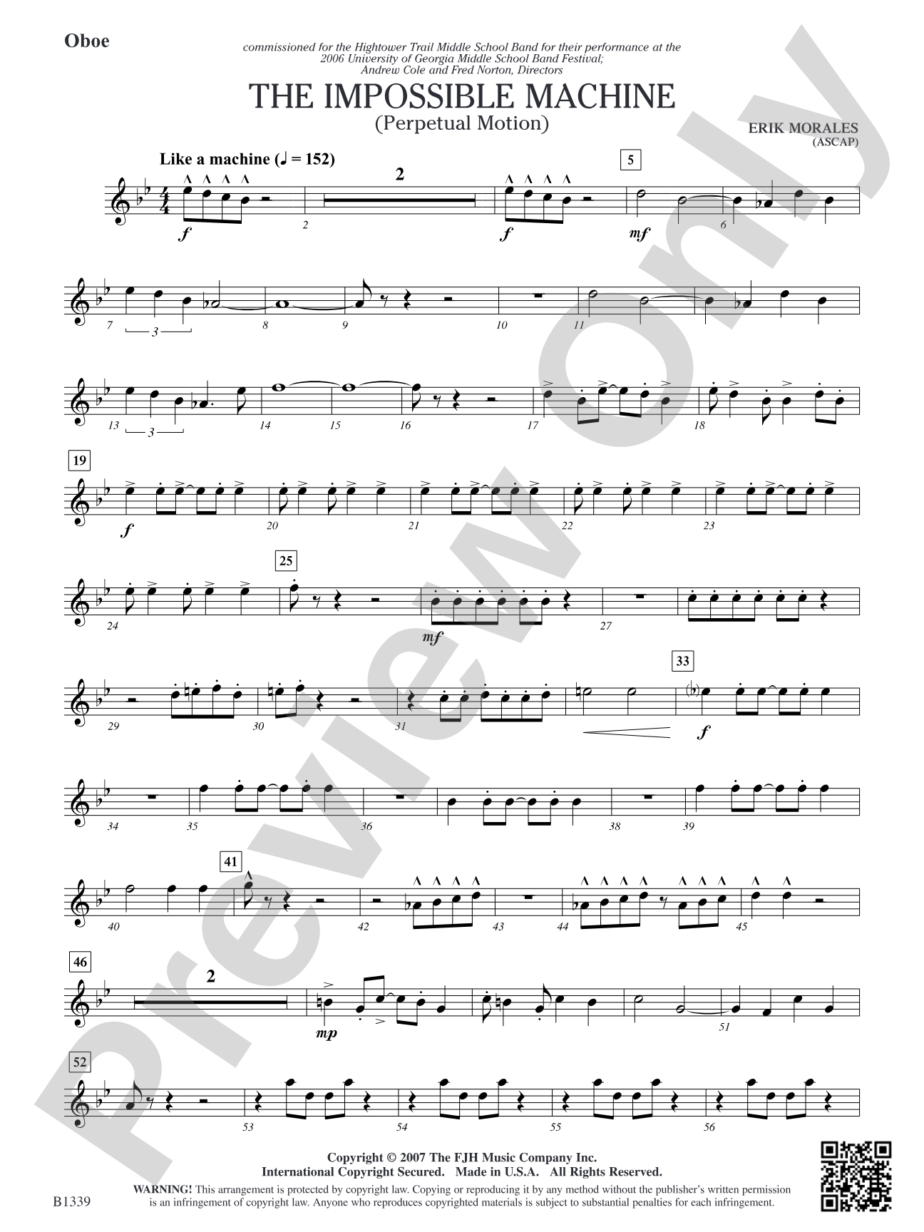 The Impossible Machine (Perpetual Motion): Oboe