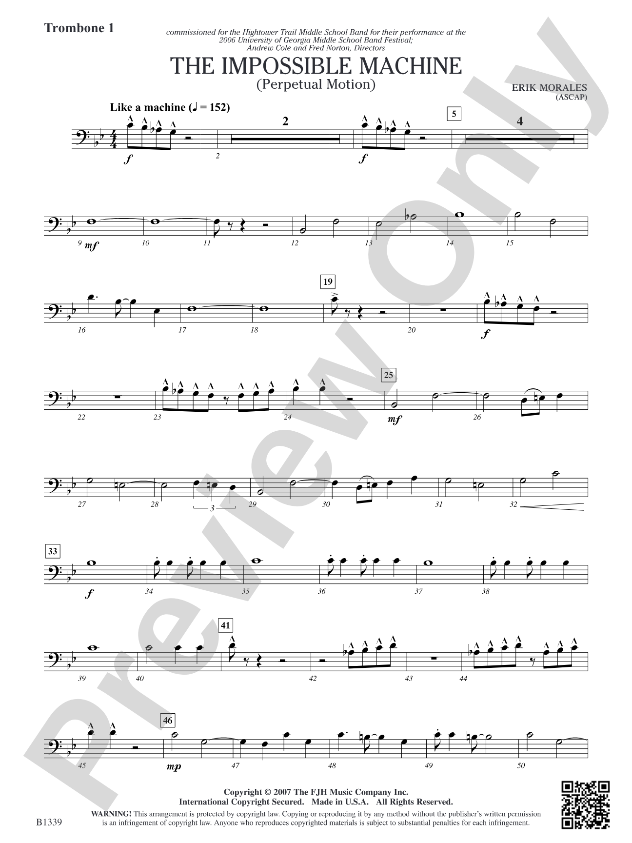 The Impossible Machine (Perpetual Motion): Trombone 1