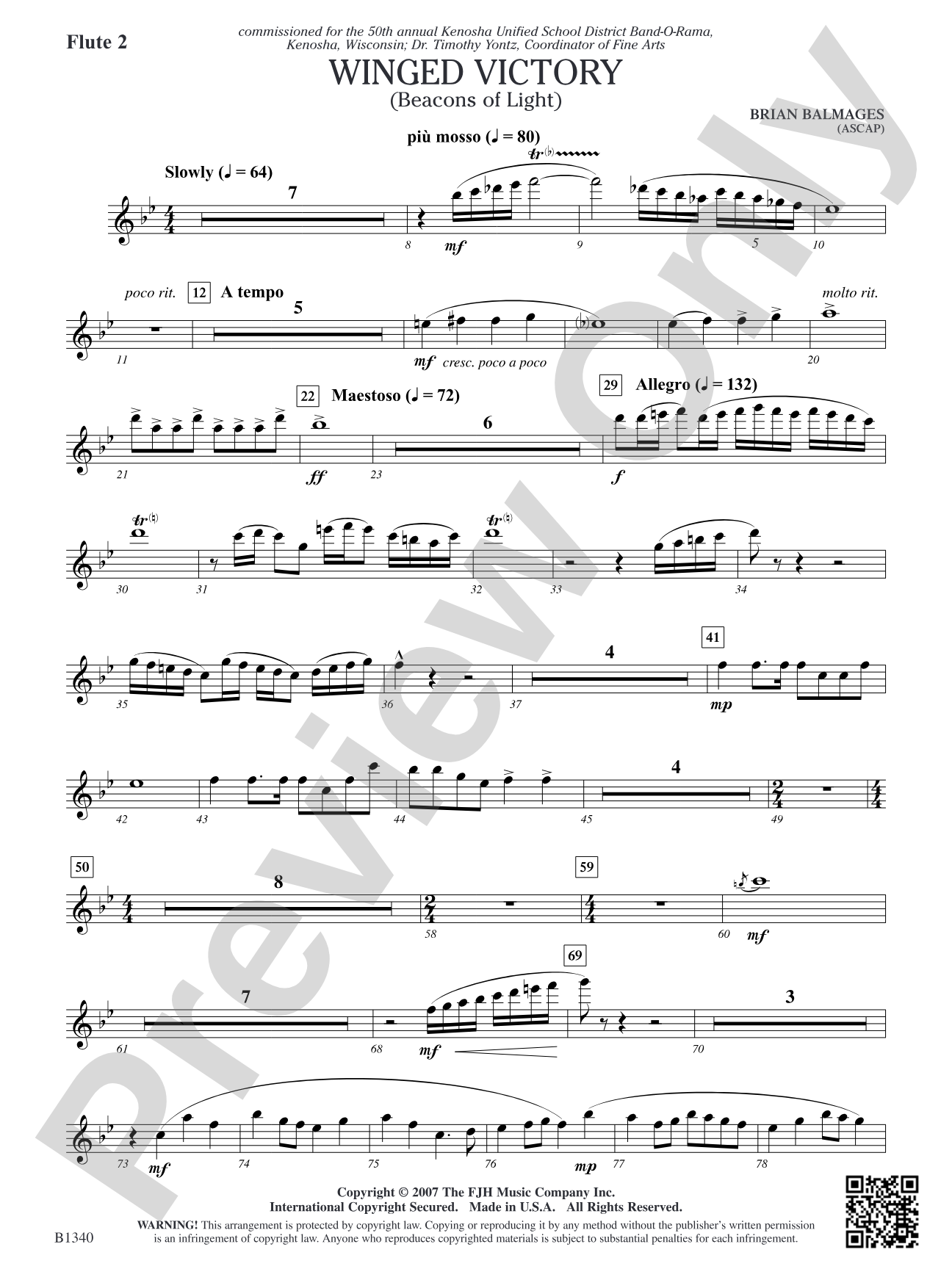 Winged Victory (Beacons of Light): Flute 2