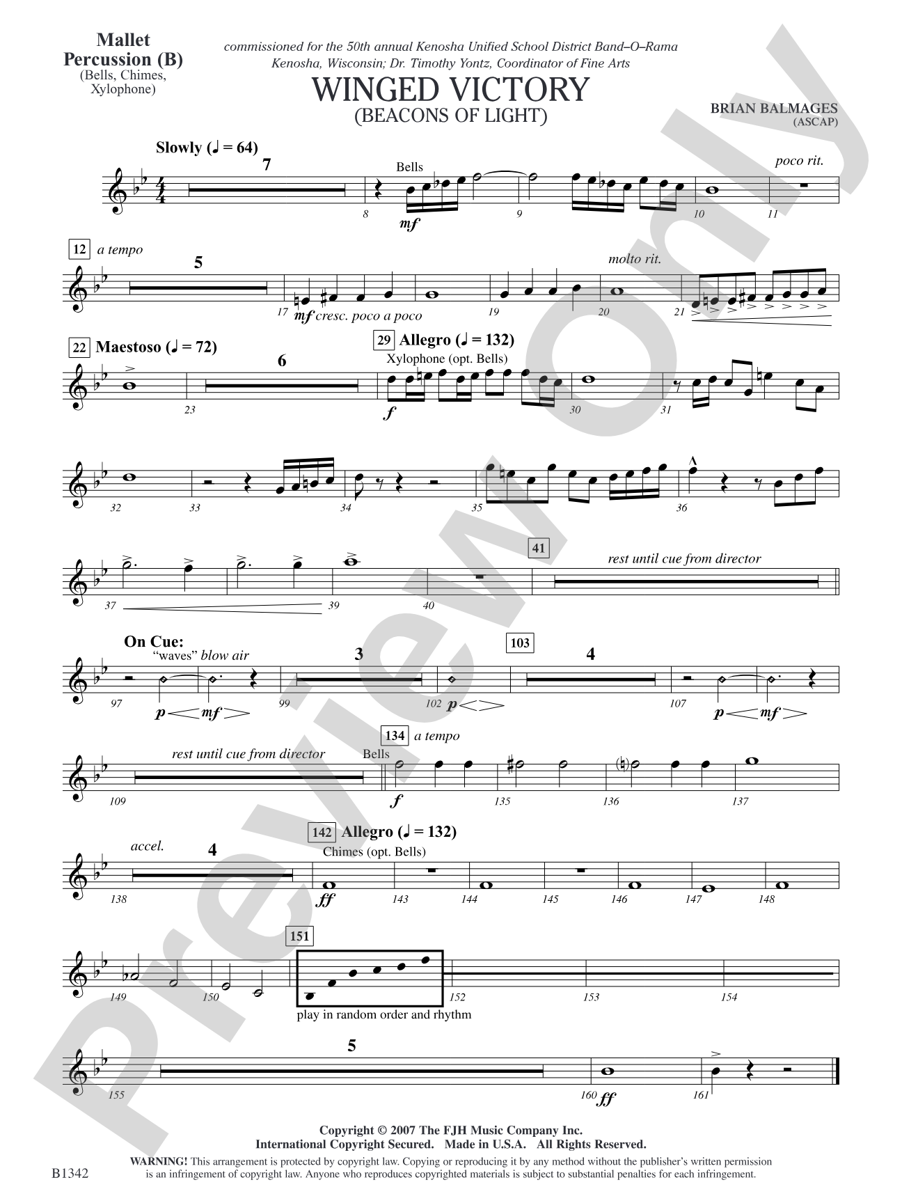 Winged Victory - Intermediate Supplemental Set (B) (Beacons of Light): Mallet Percussion