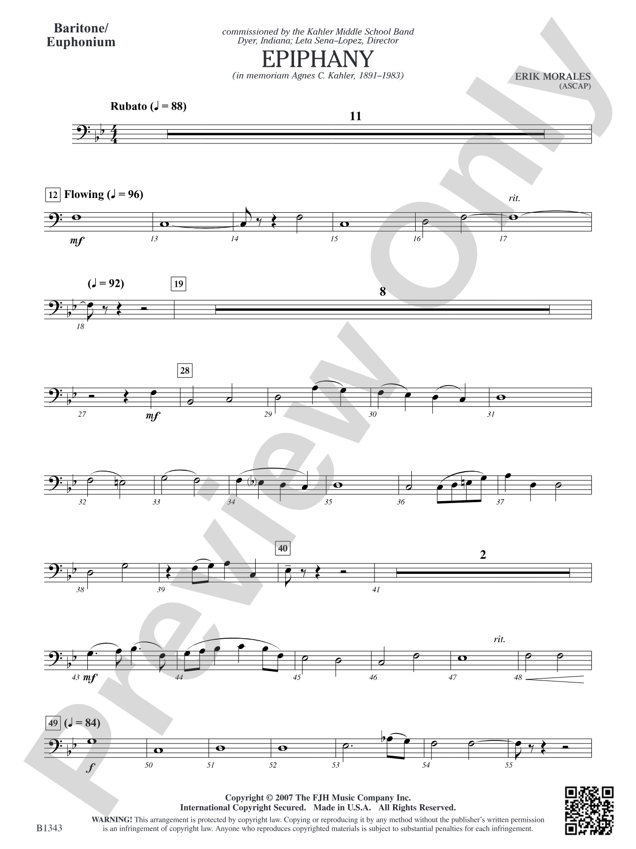 Epiphany: Baritone/Euphonium