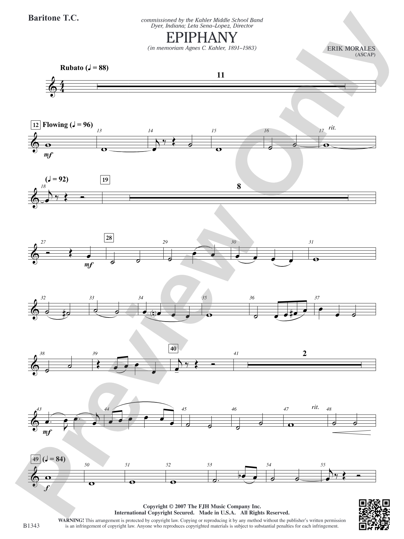 Epiphany: Baritone T.C.