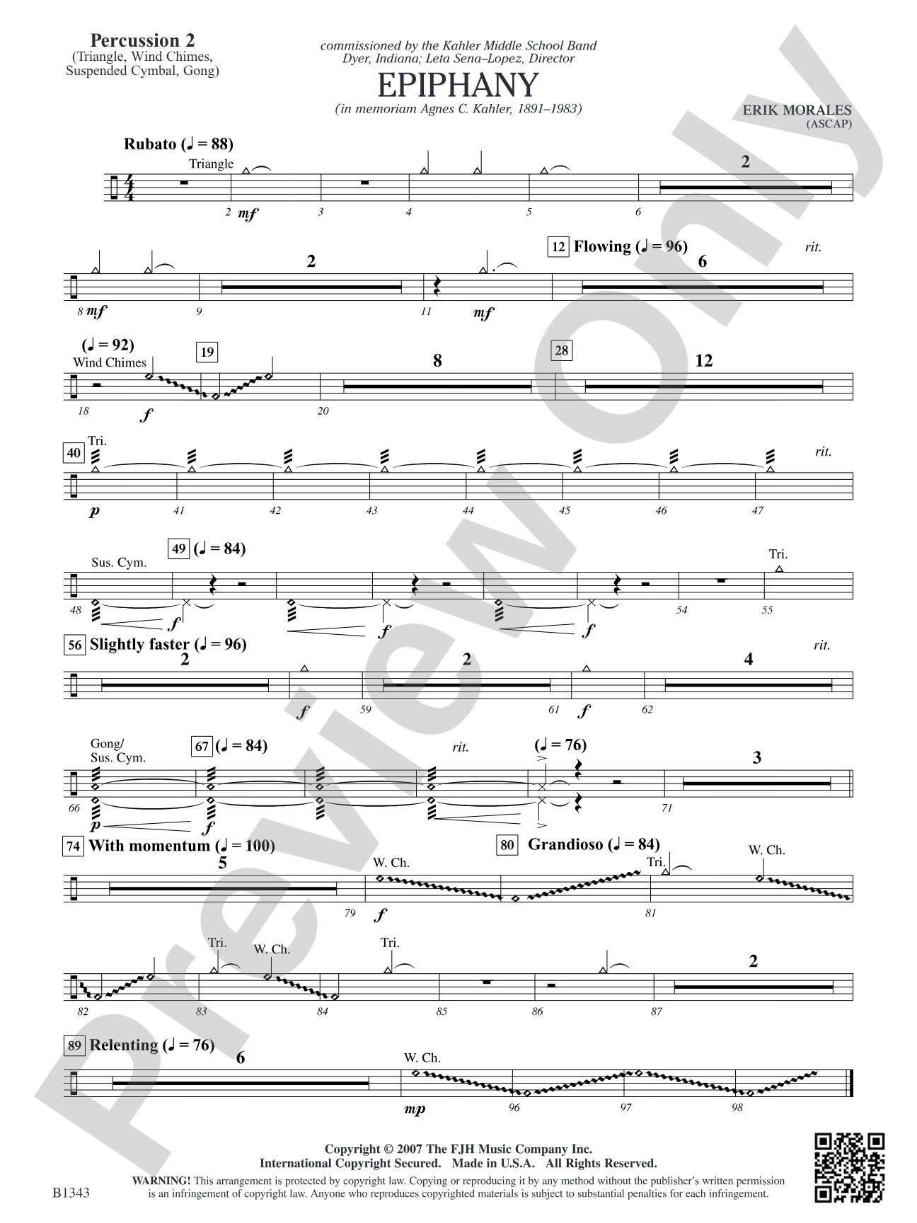 Epiphany: Percussion 2