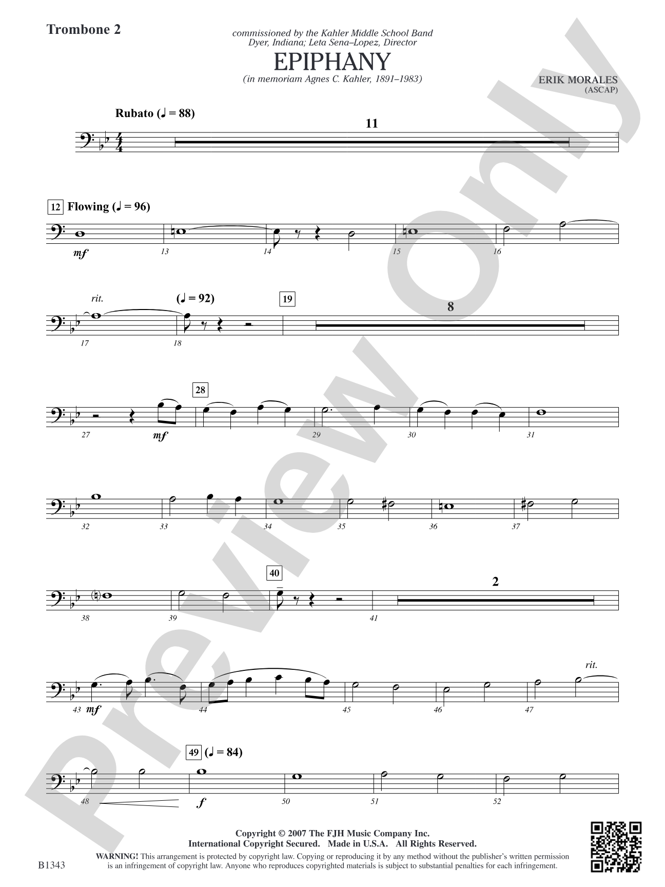 Epiphany: Trombone 2