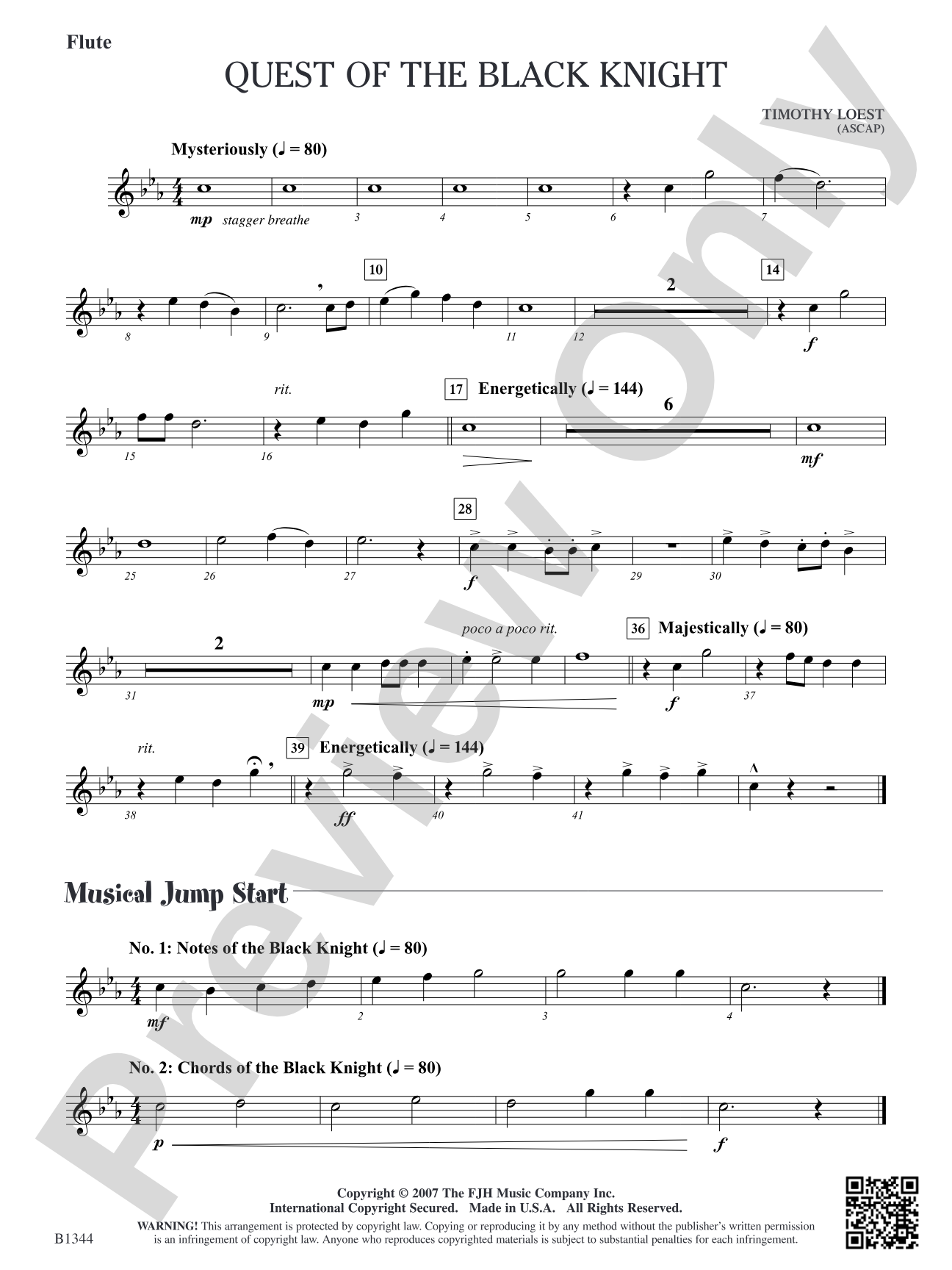 Quest of the Black Knight: Flute