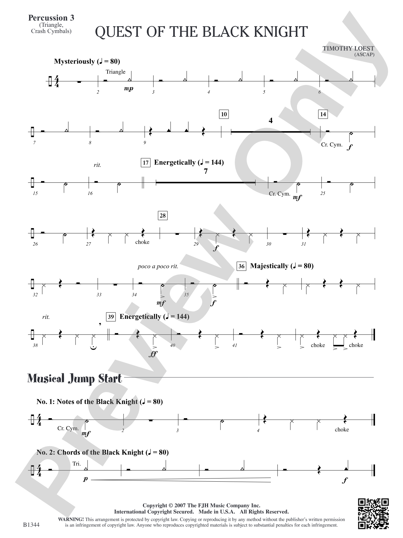 Quest of the Black Knight: Percussion 3