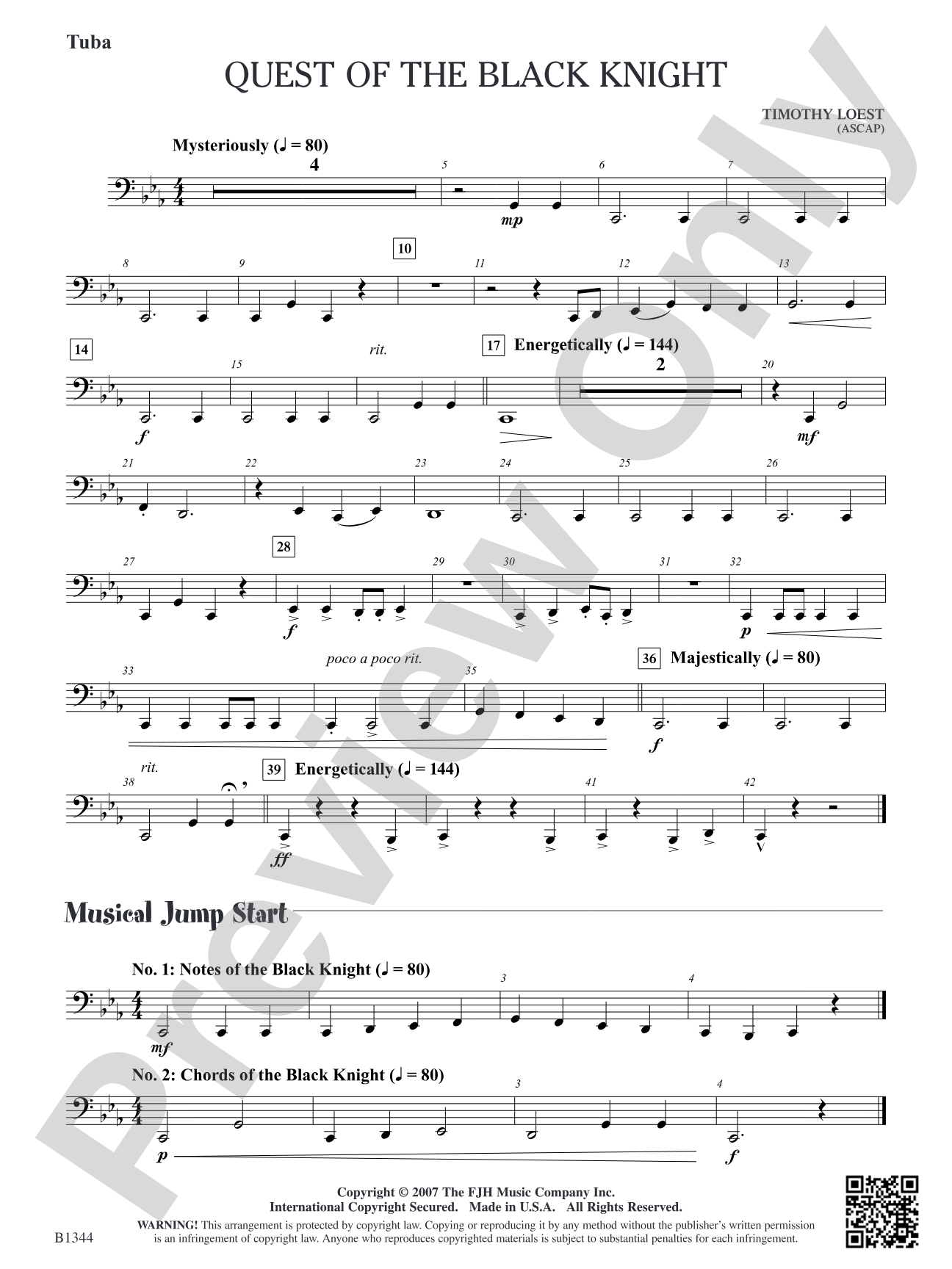 Quest of the Black Knight: Tuba