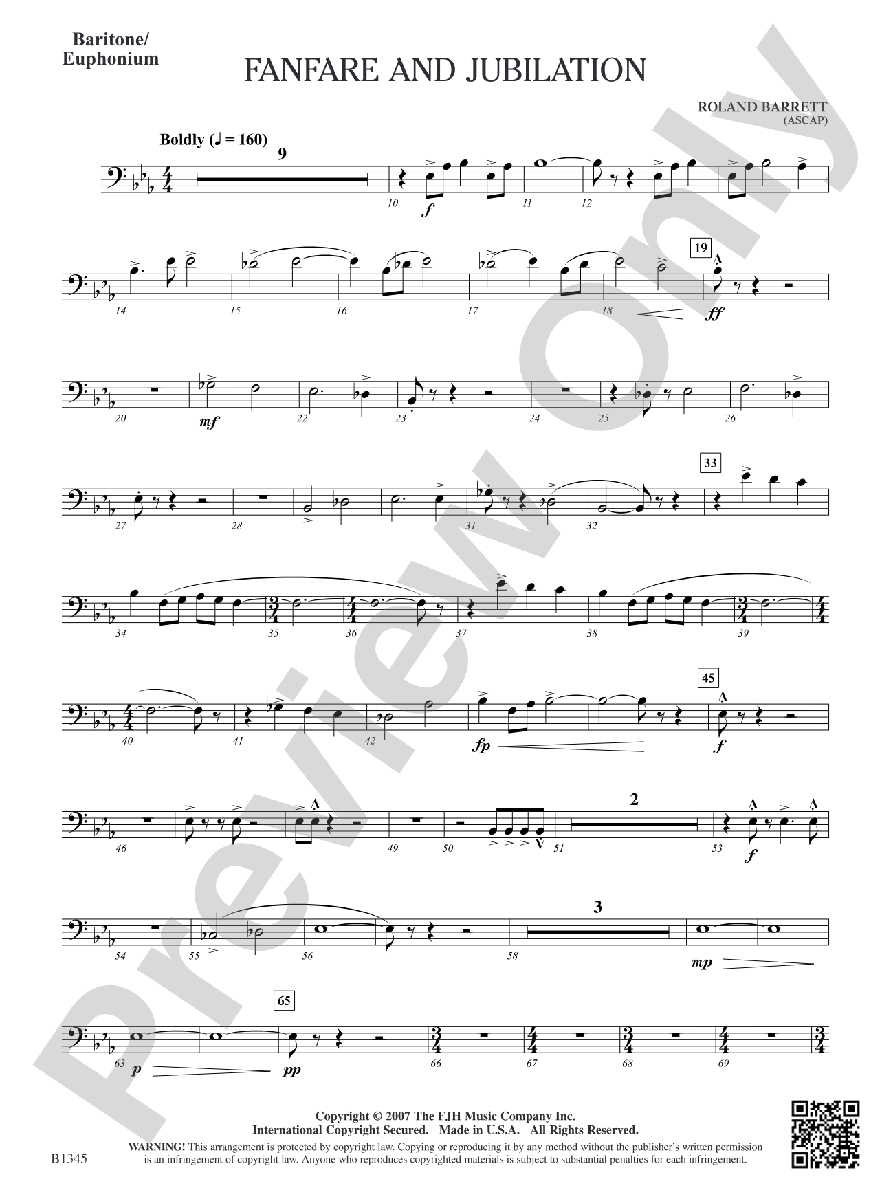 Fanfare and Jubilation: Baritone/Euphonium