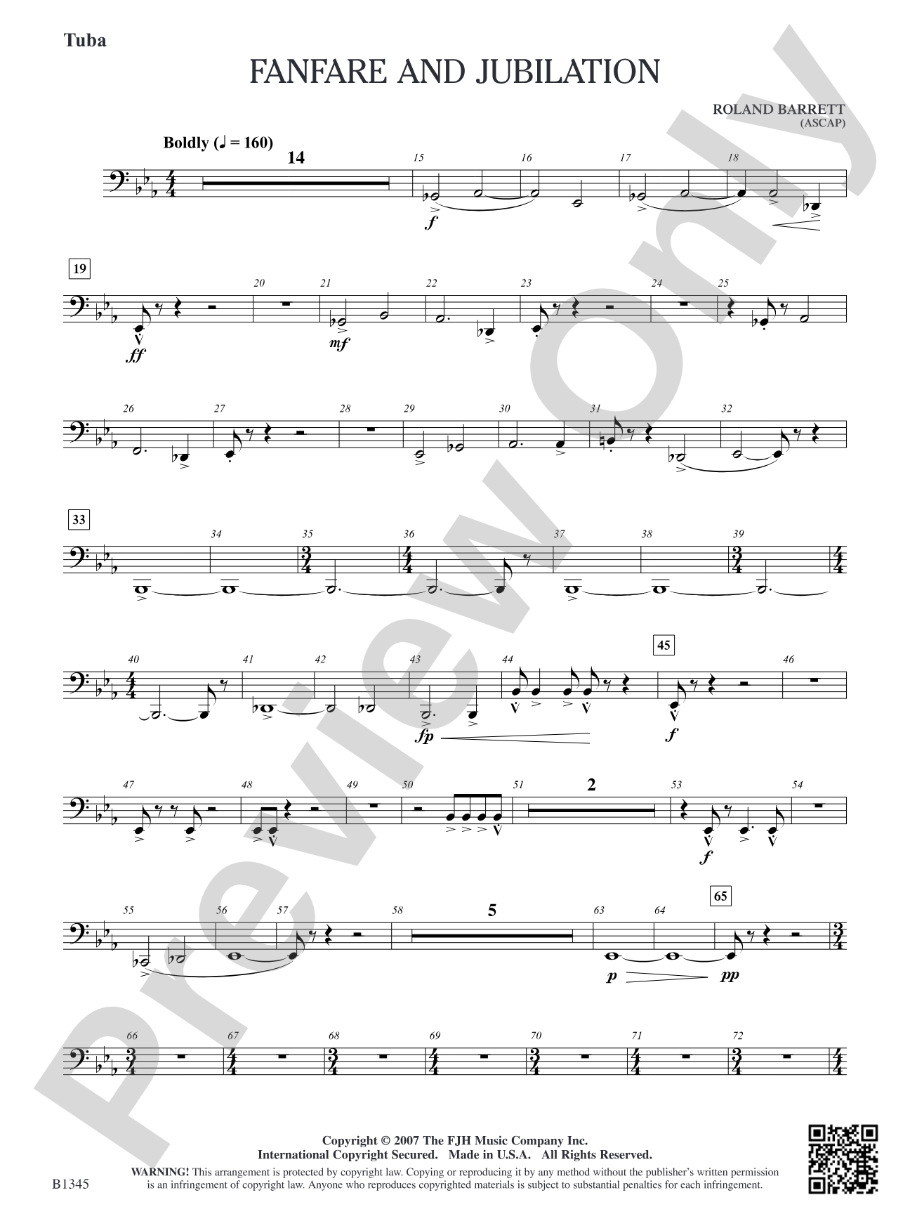 Fanfare and Jubilation: Tuba