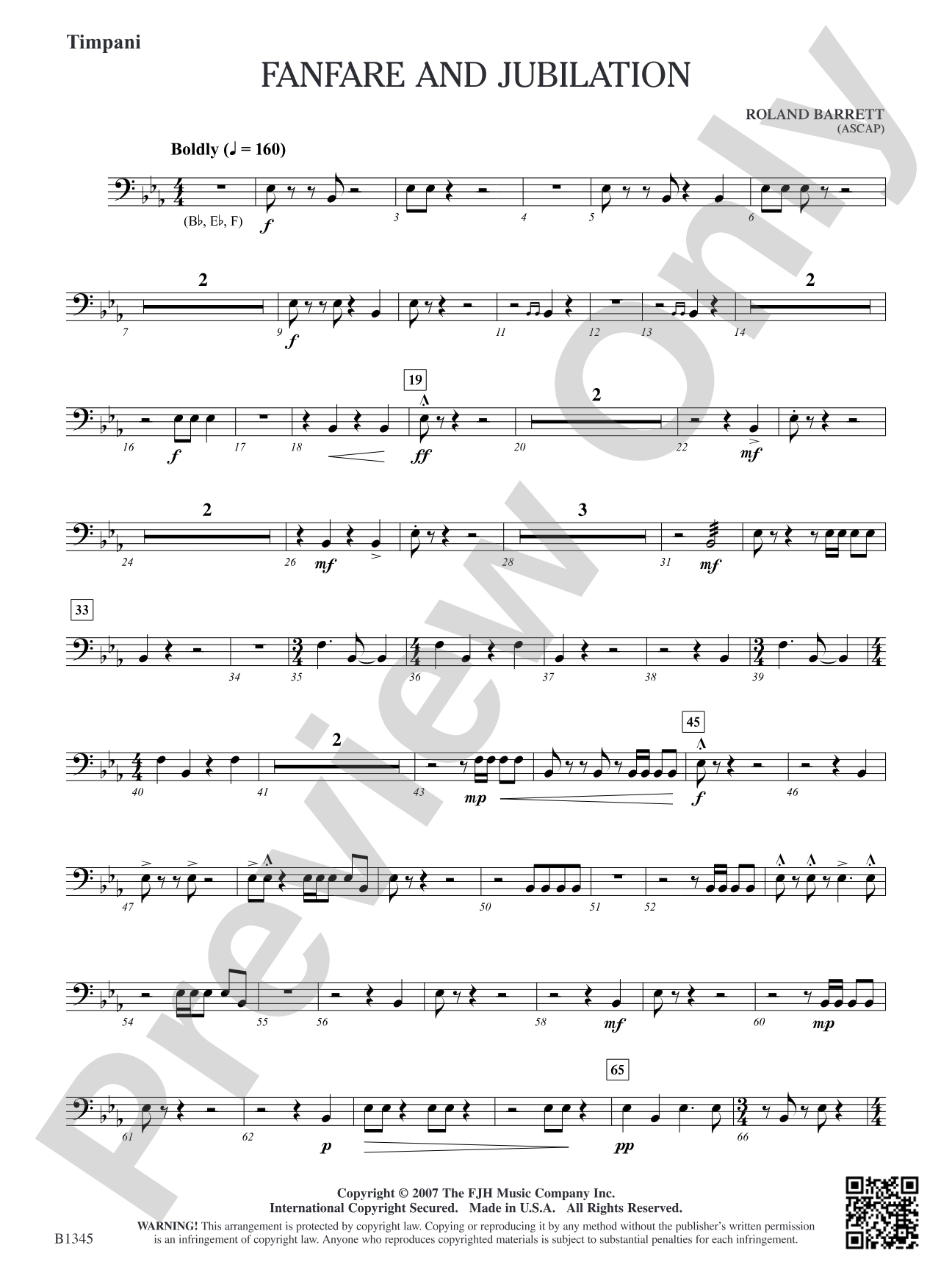 Fanfare and Jubilation: Timpani