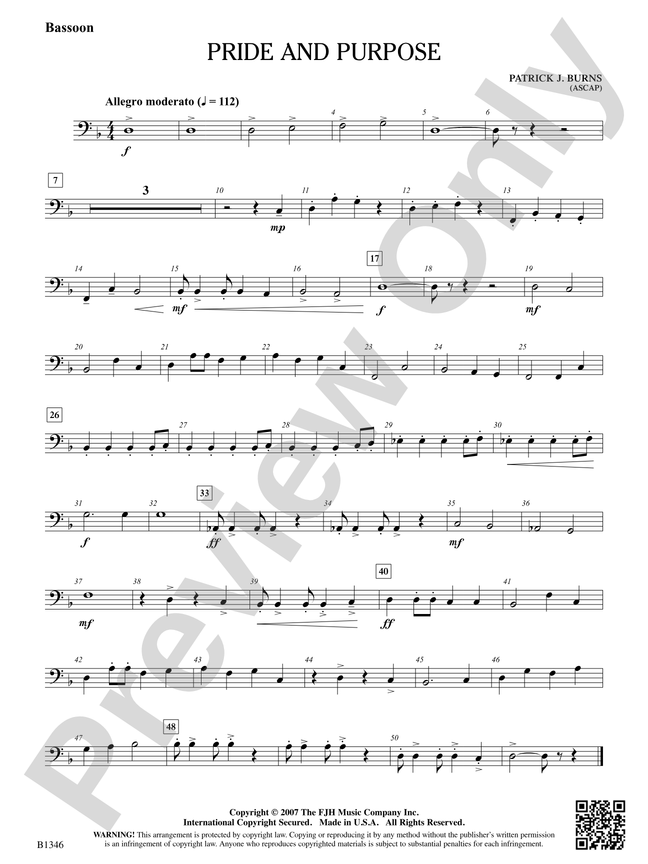 Pride and Purpose: Bassoon