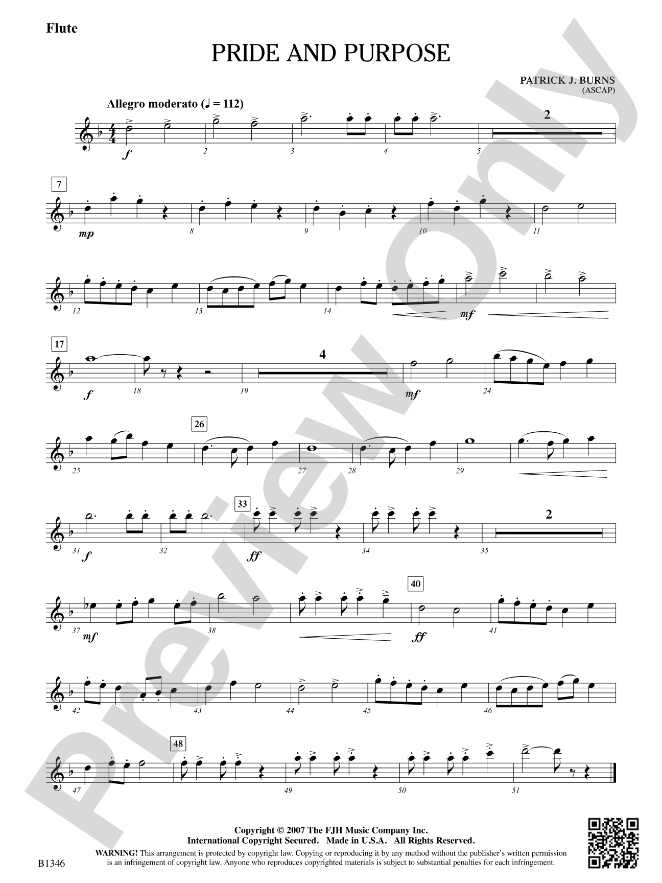 Pride and Purpose: Flute