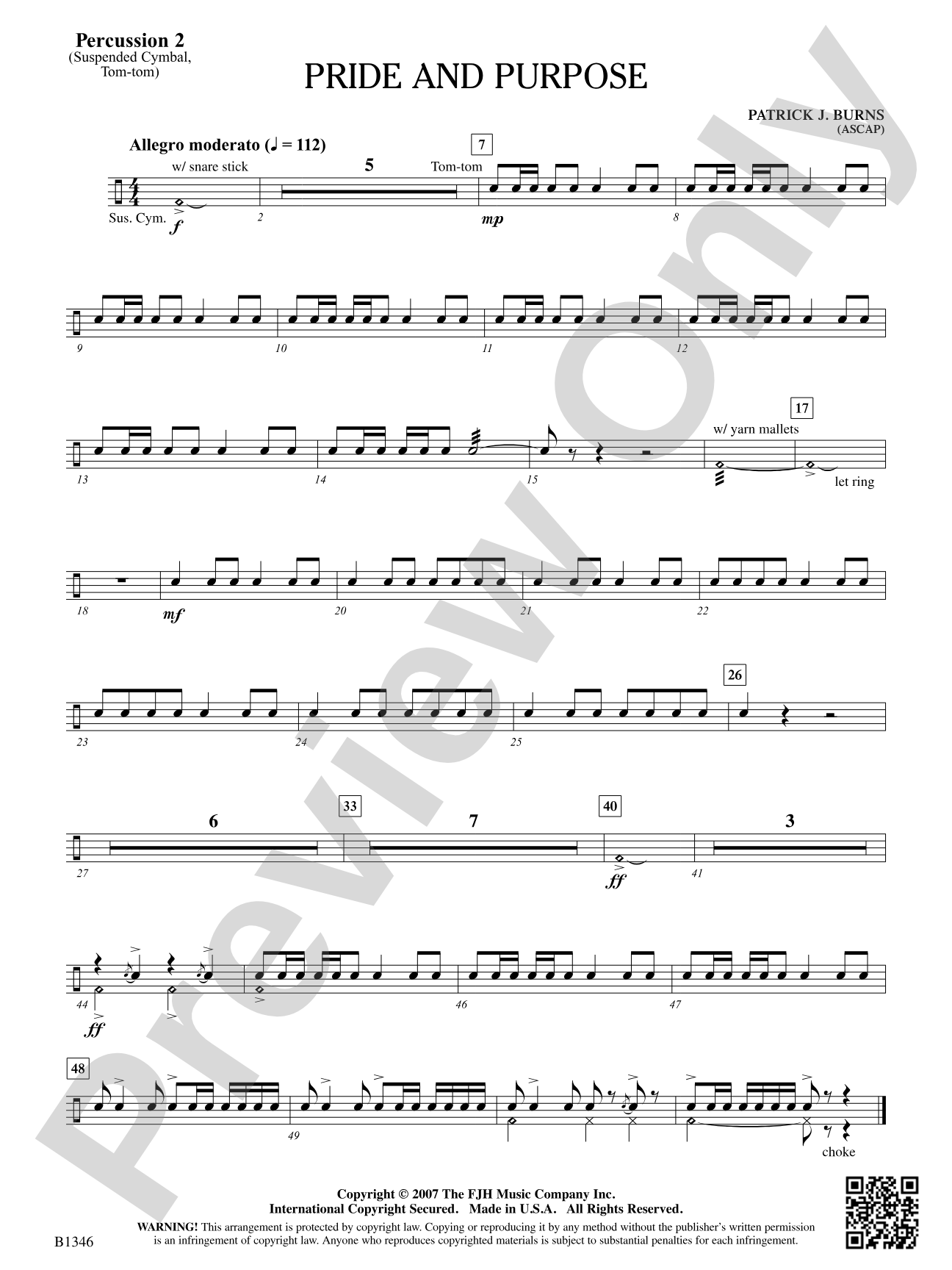 Pride and Purpose: Percussion 2