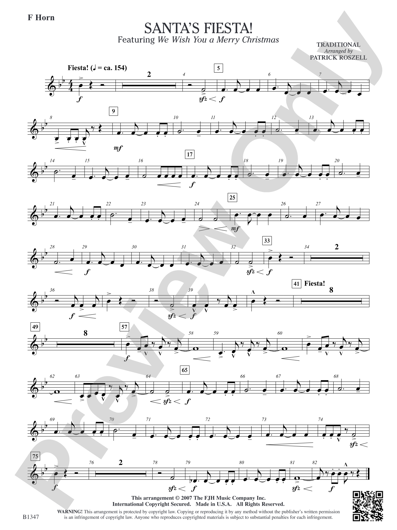 Santa's Fiesta!: F Horn