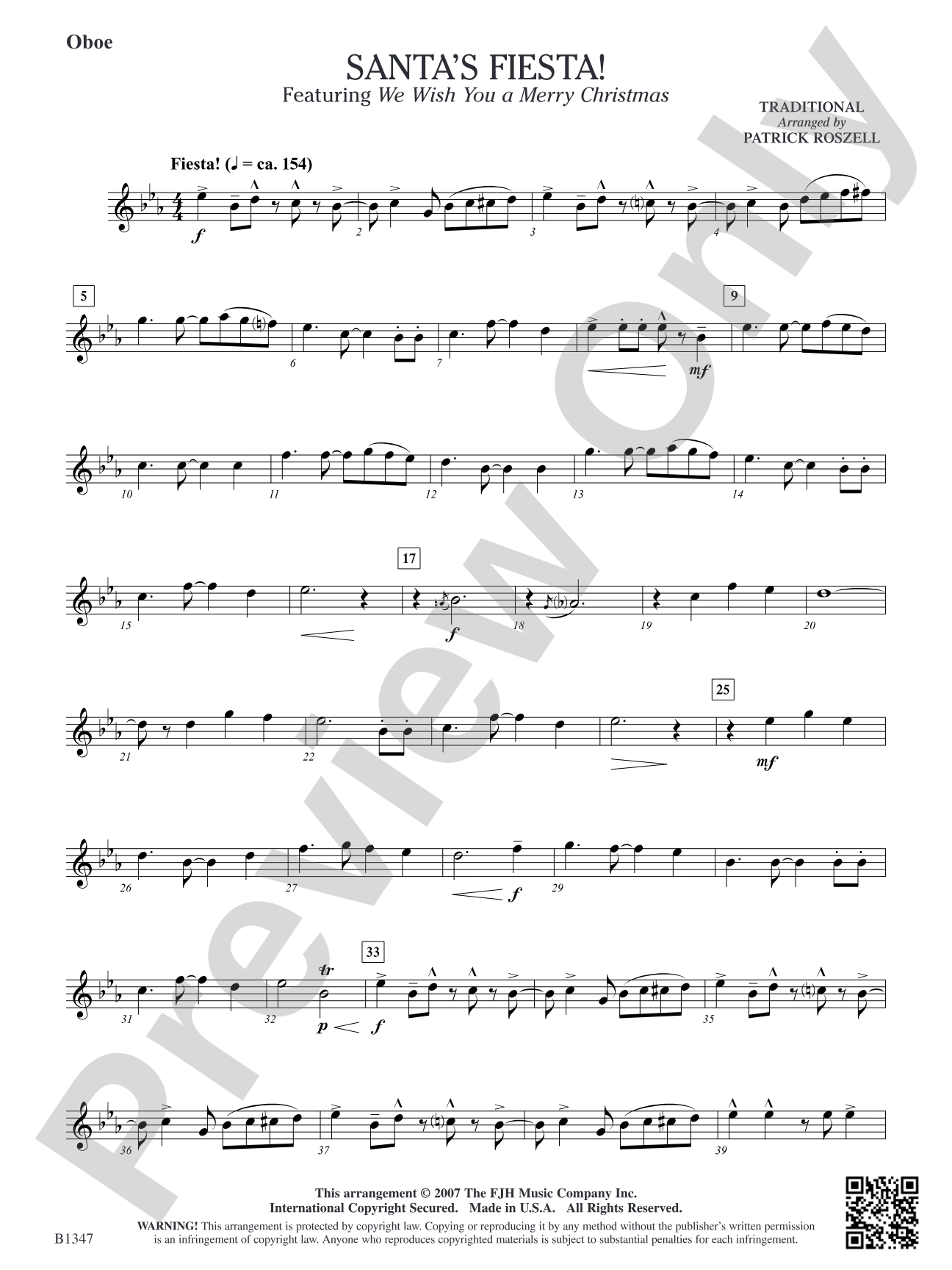 Santa's Fiesta!: Oboe