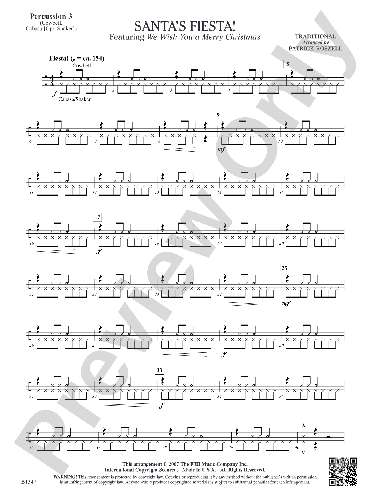Santa's Fiesta!: Percussion 3