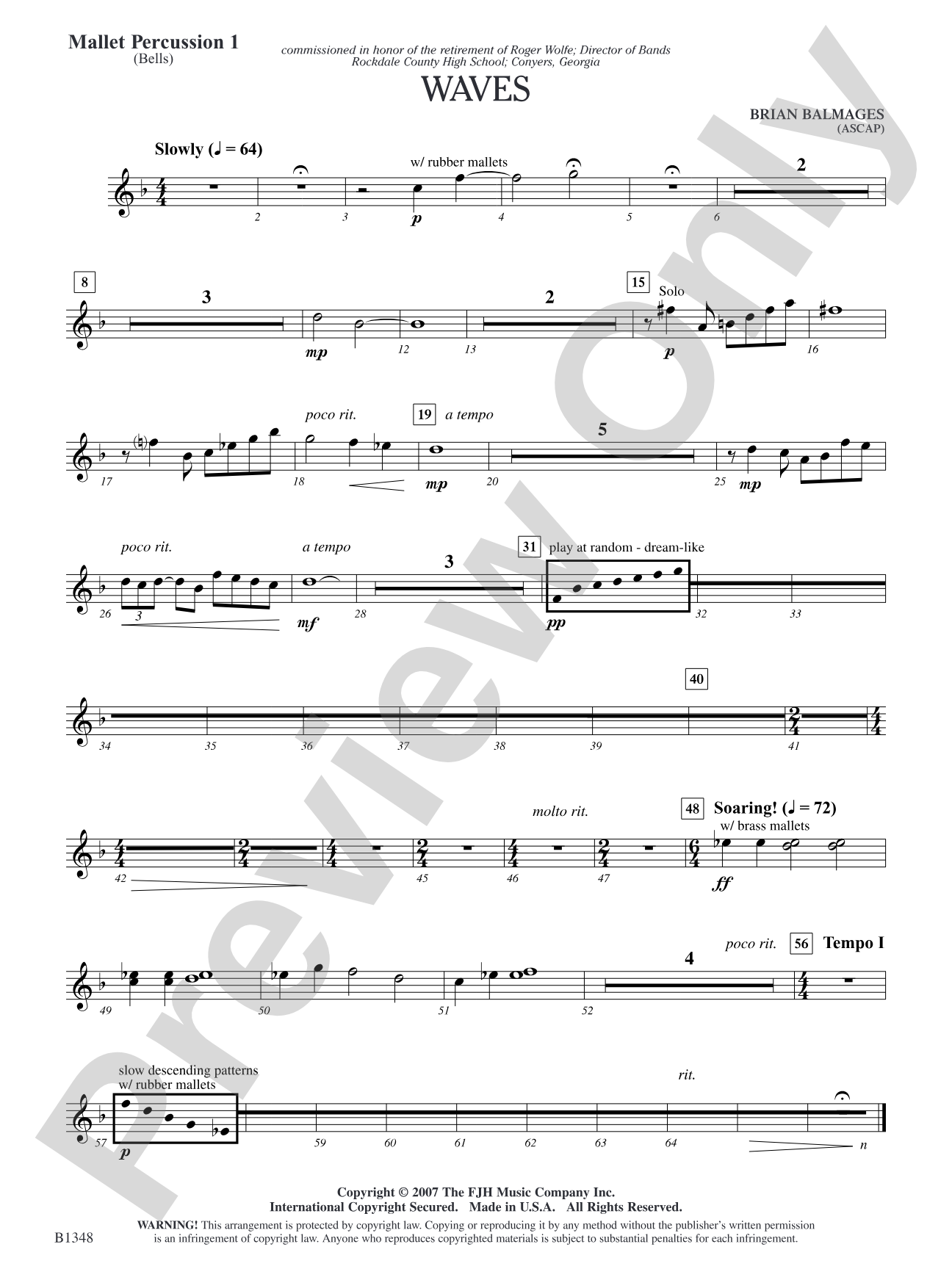 Waves: Mallet Percussion 1