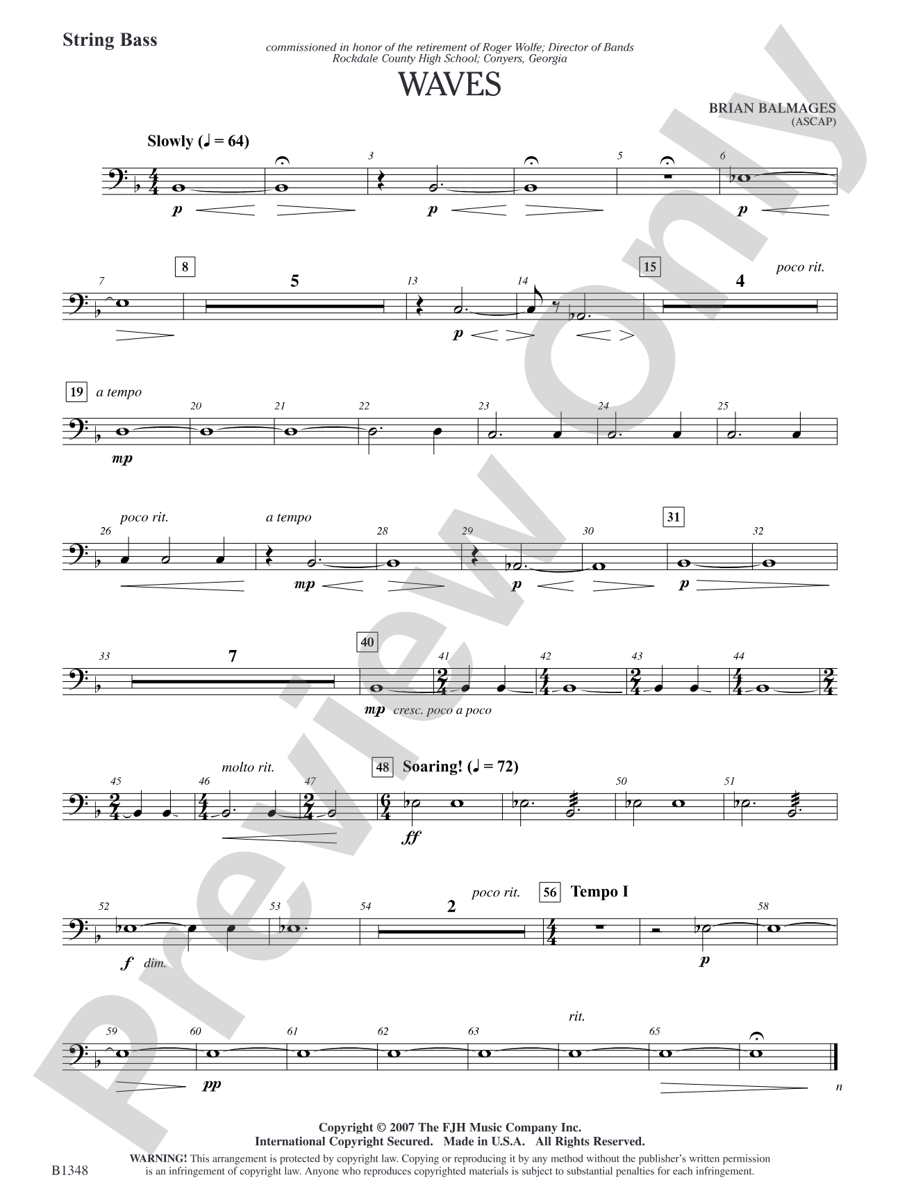 Waves: String Bass