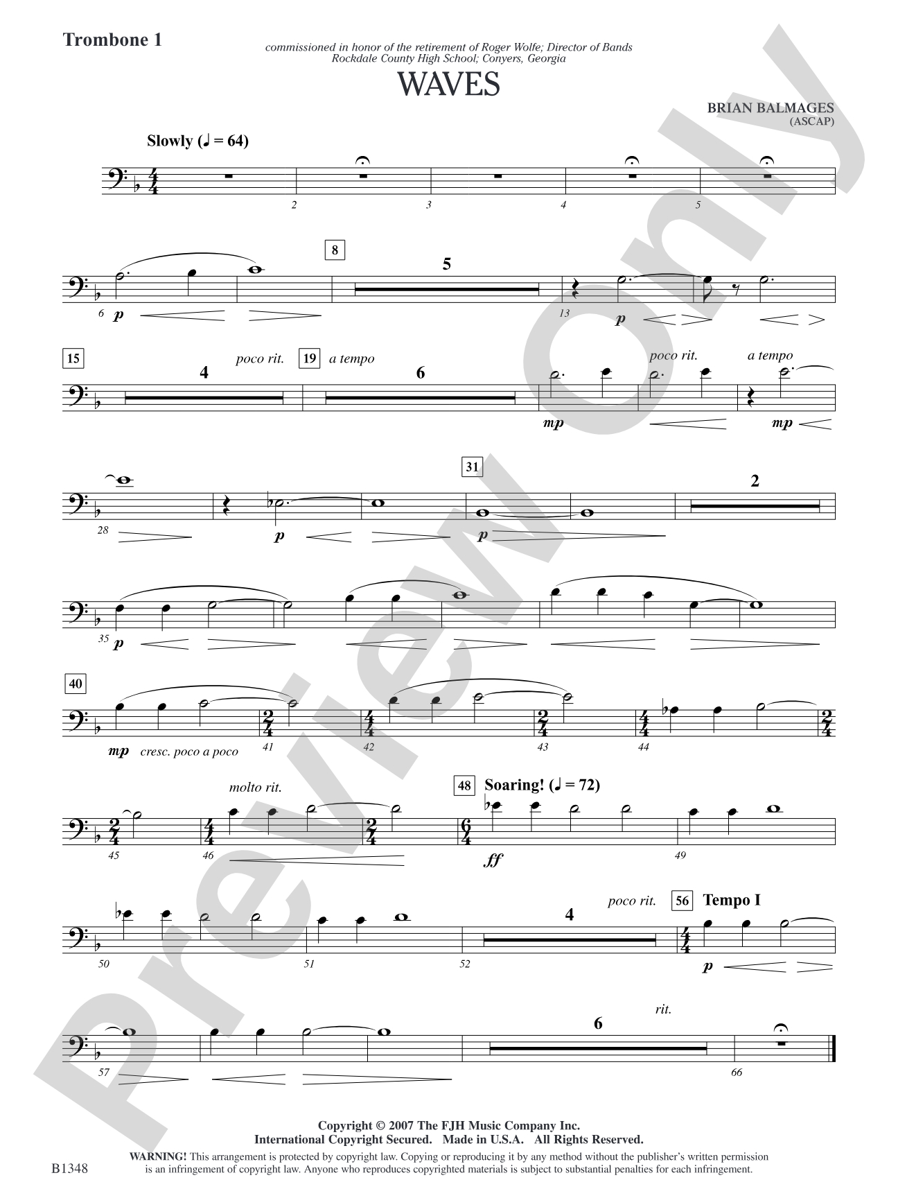 Waves: Trombone 1