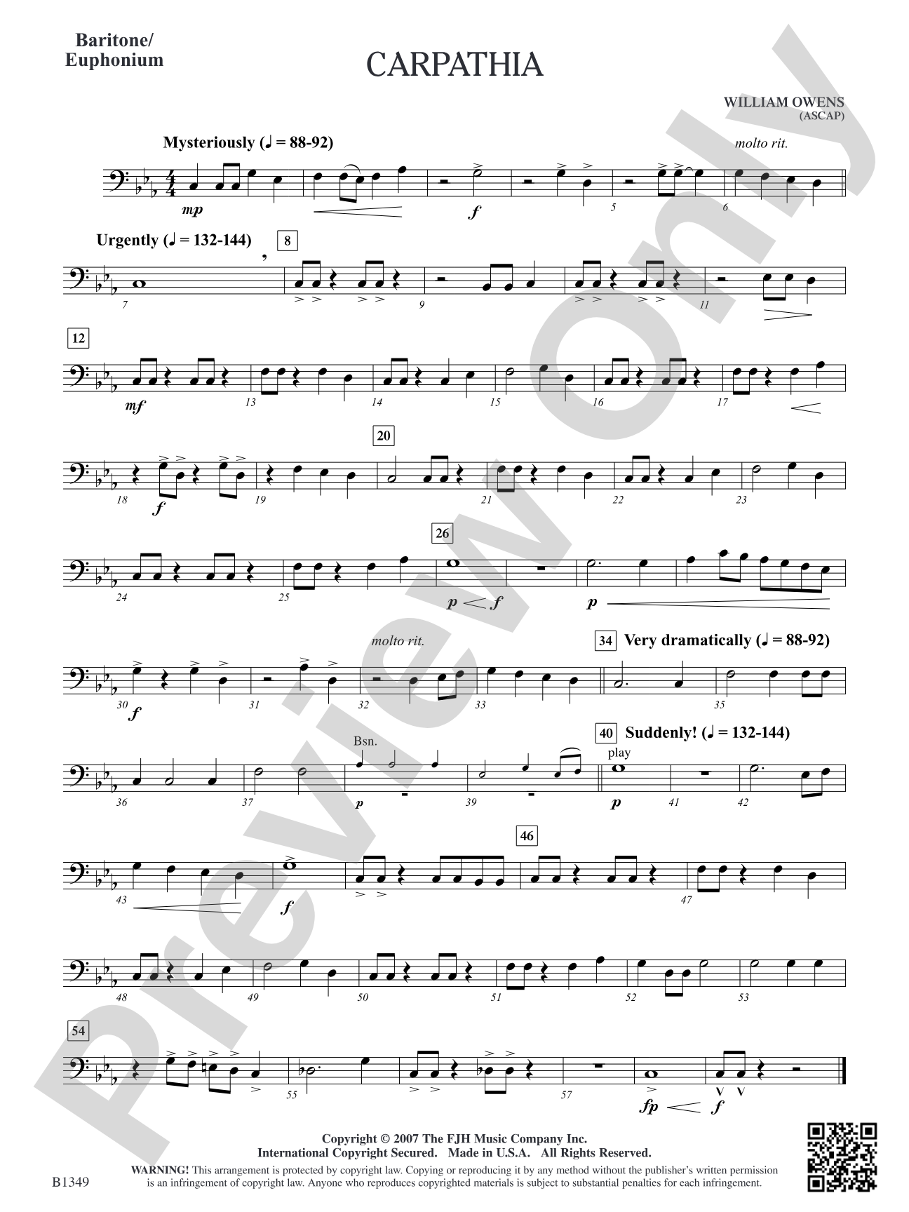 Carpathia: Baritone/Euphonium