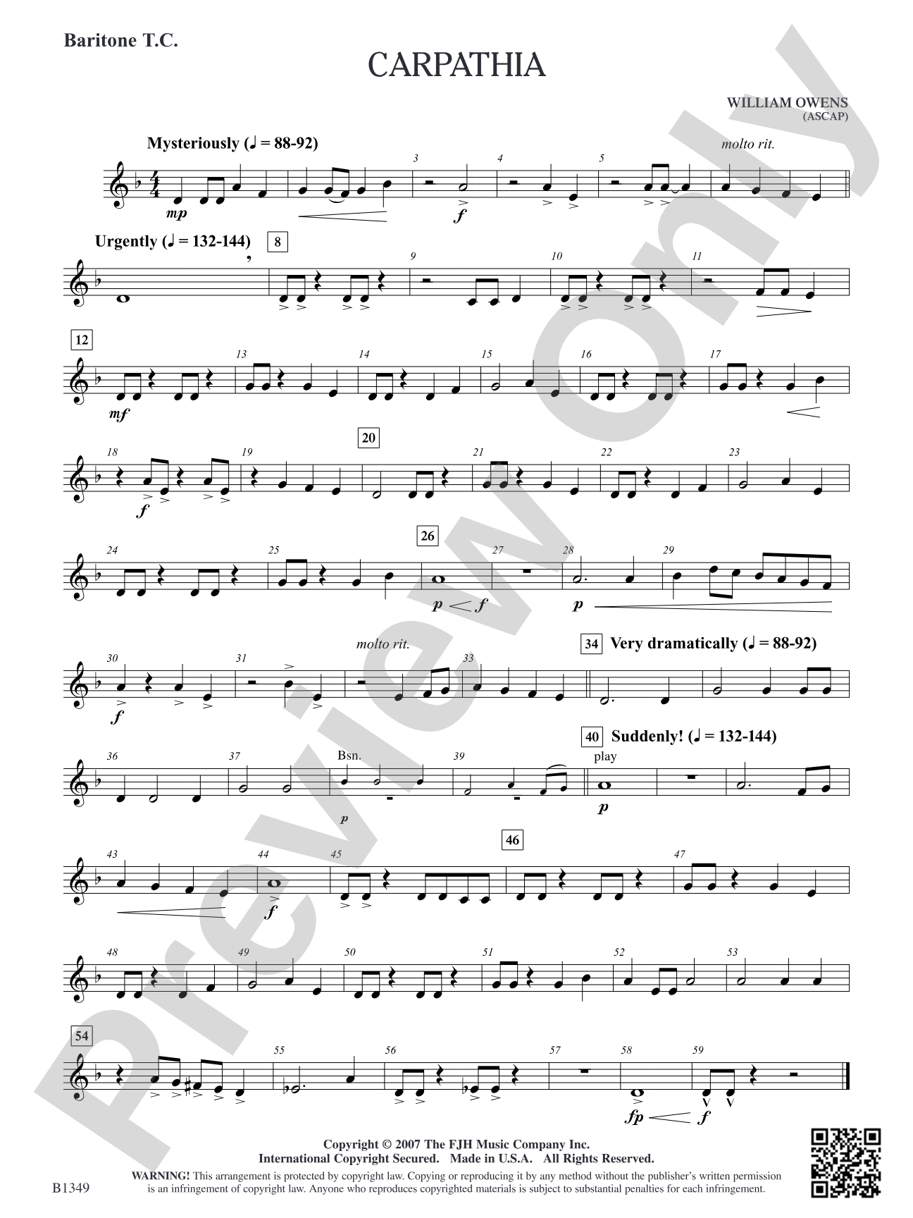 Carpathia: Baritone T.C.
