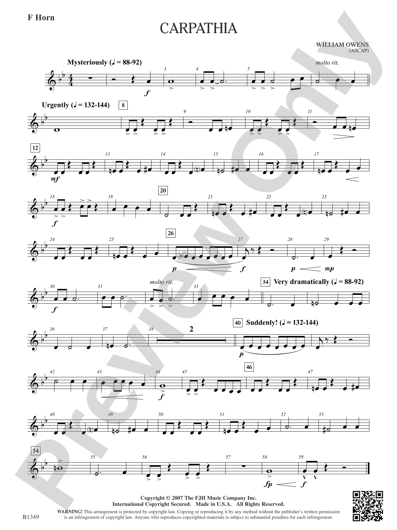 Carpathia: F Horn