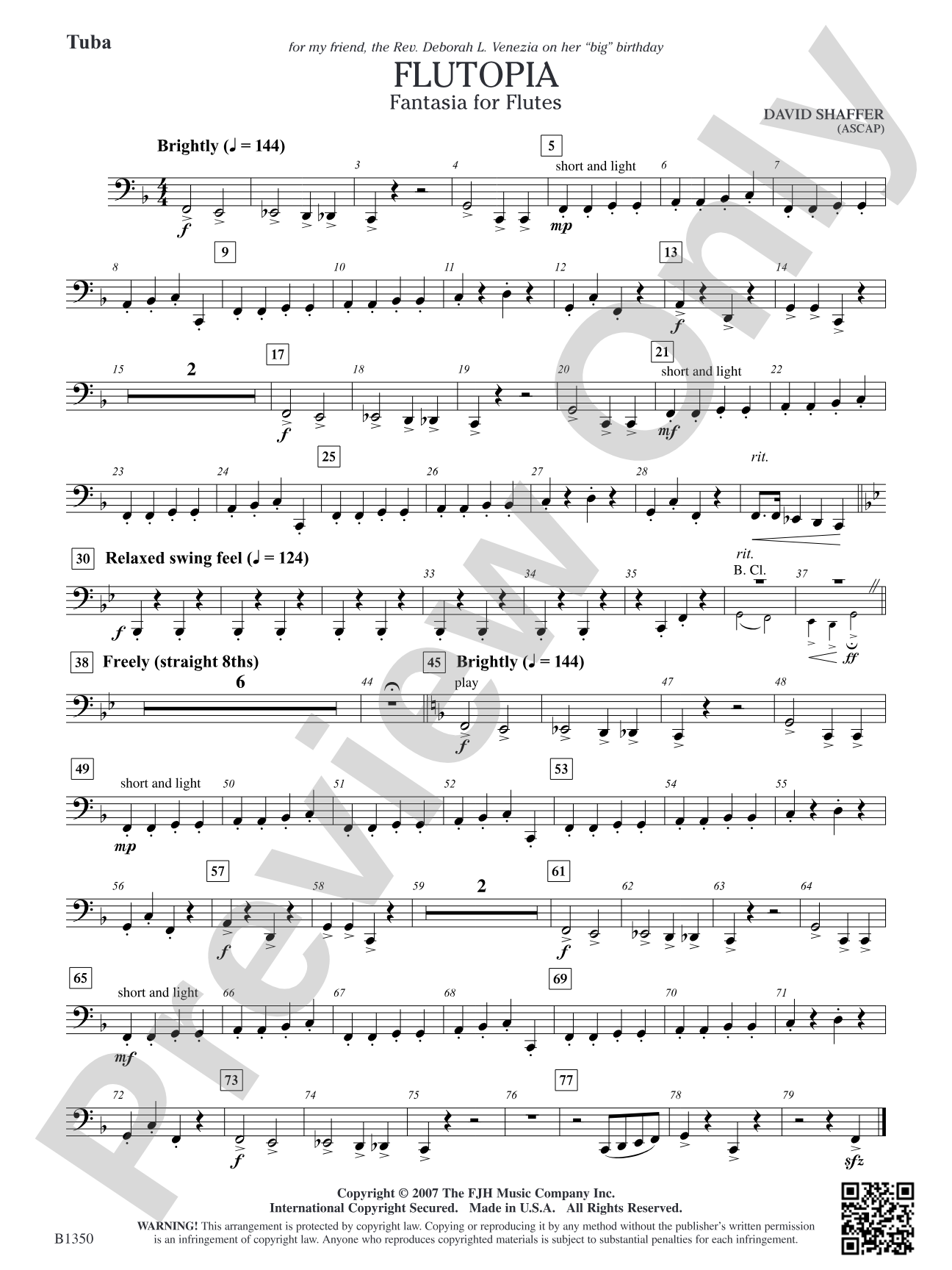 Flutopia (Fantasia for Flutes): Tuba