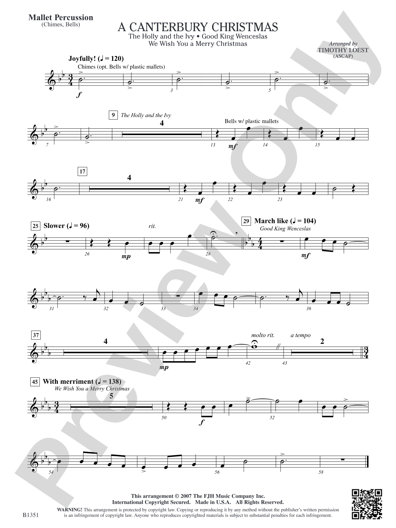 A Canterbury Christmas: Mallet Percussion