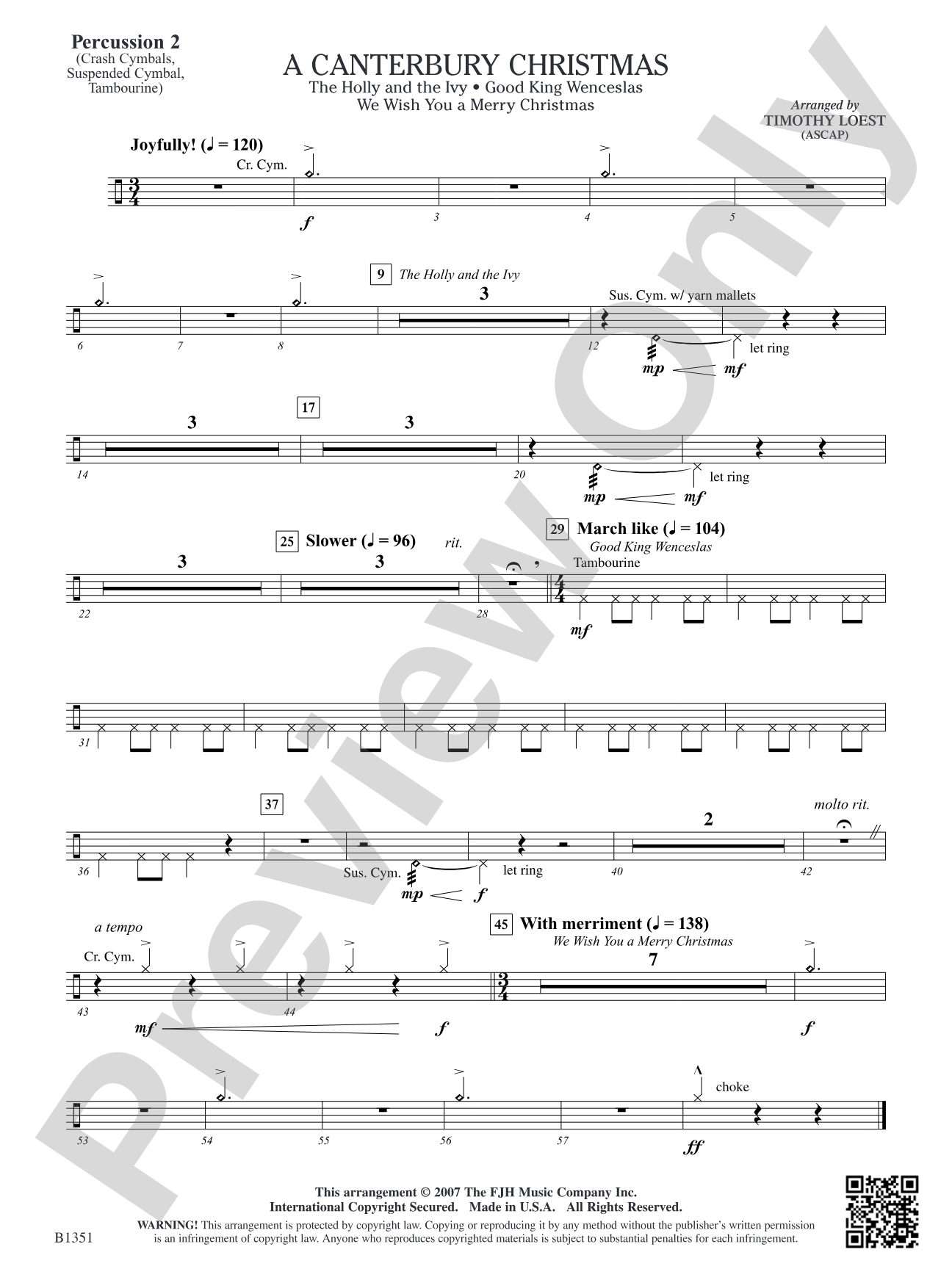 A Canterbury Christmas: Percussion 2