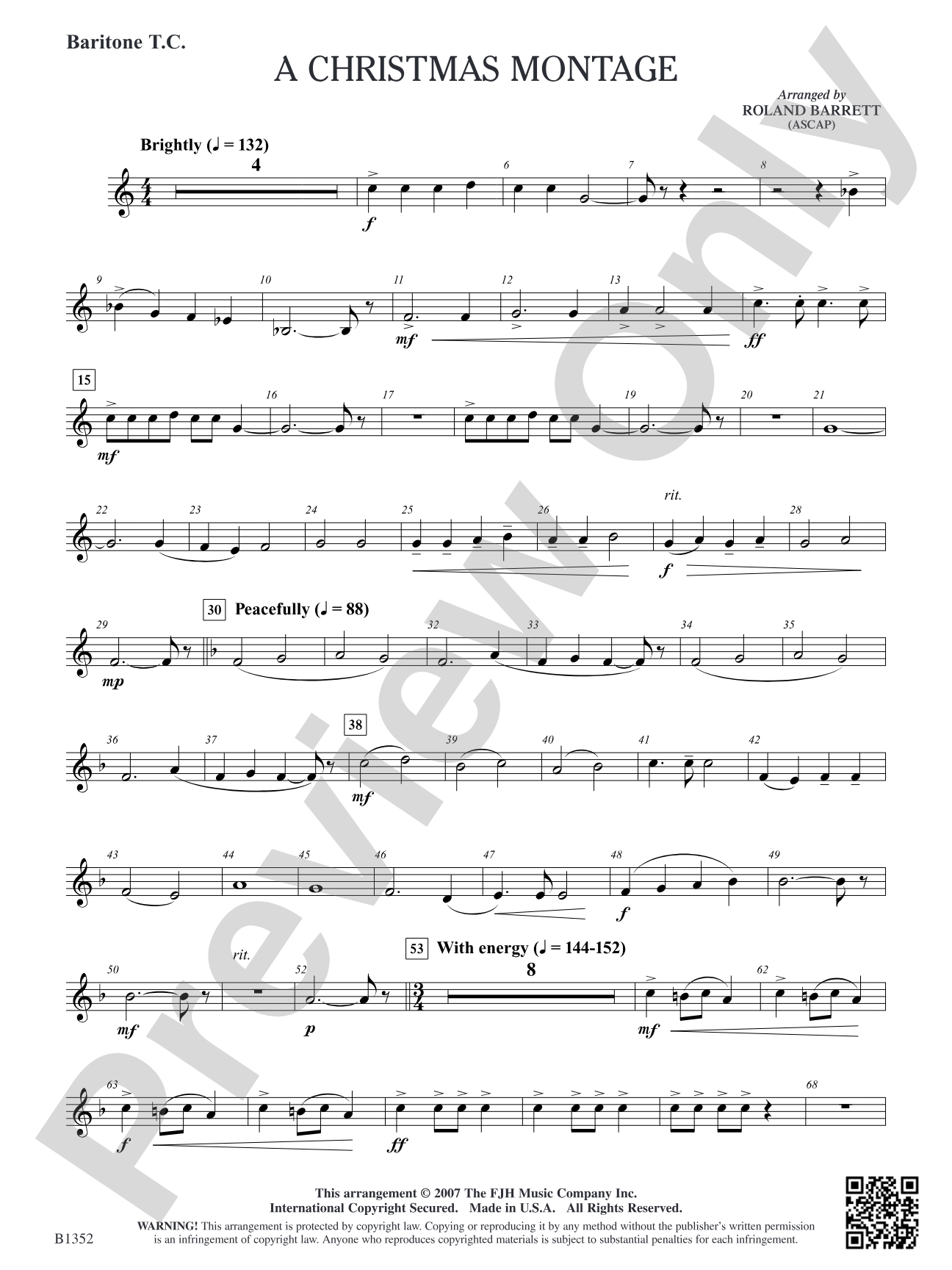 A Christmas Montage: Baritone T.C.