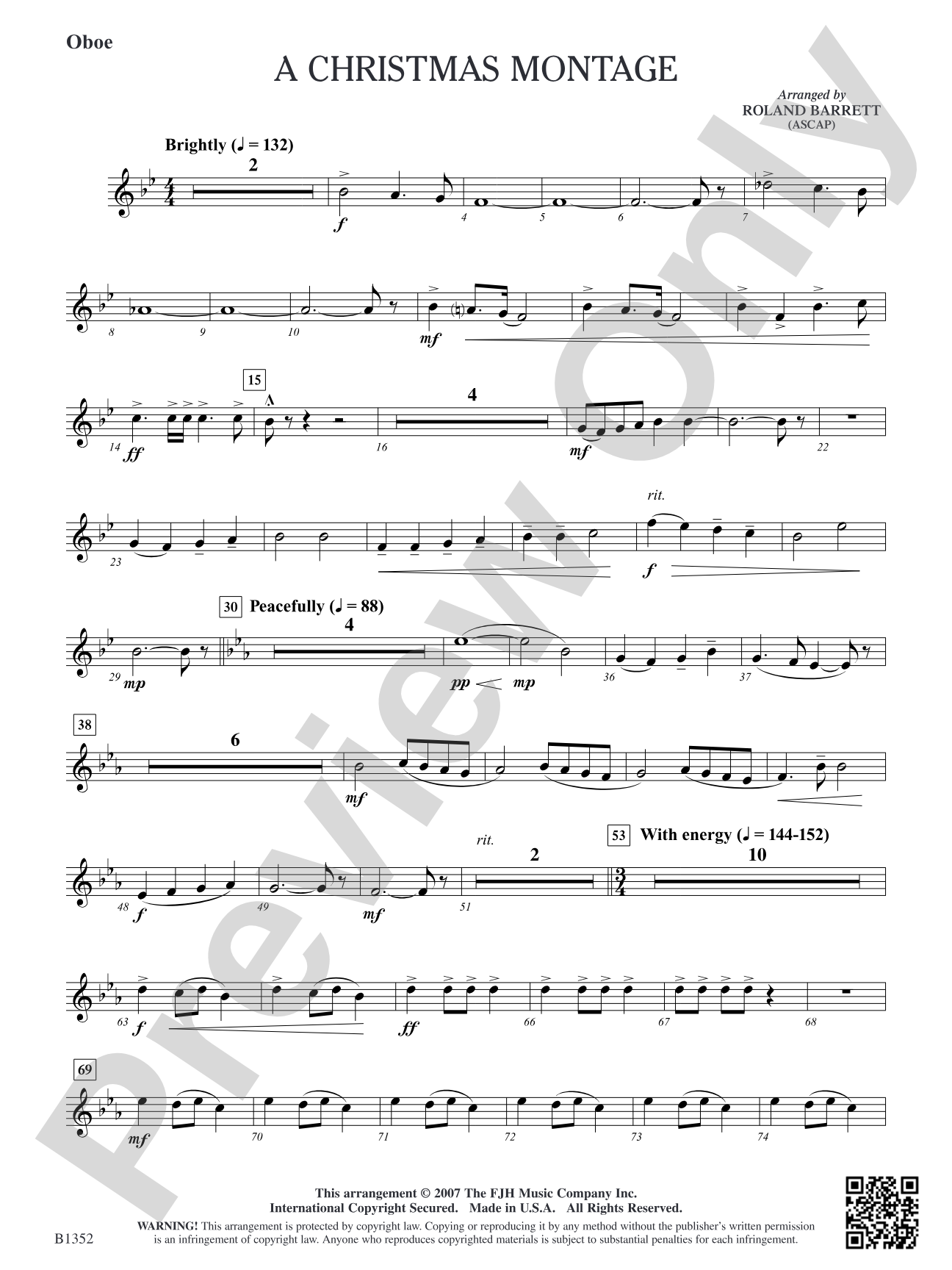A Christmas Montage: Oboe