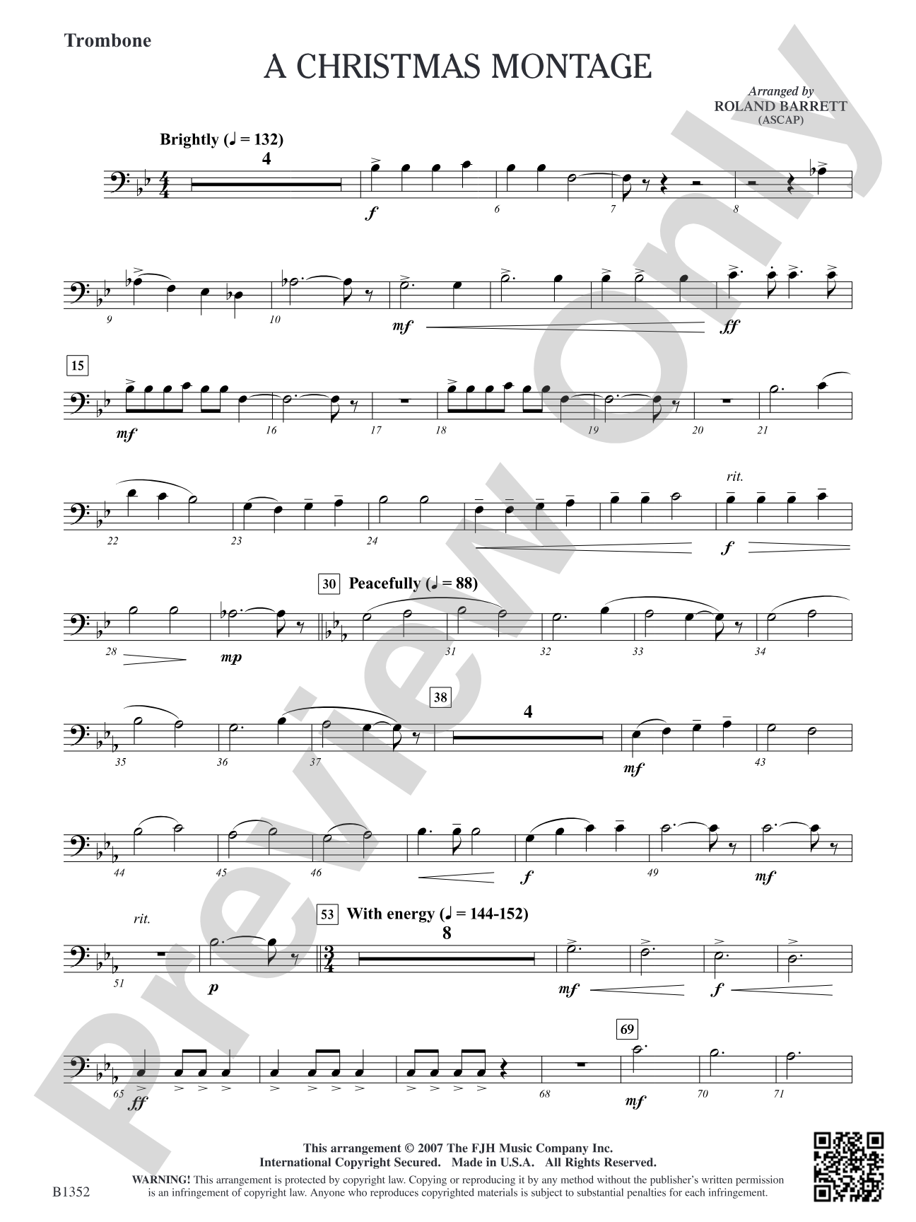 A Christmas Montage: Trombone