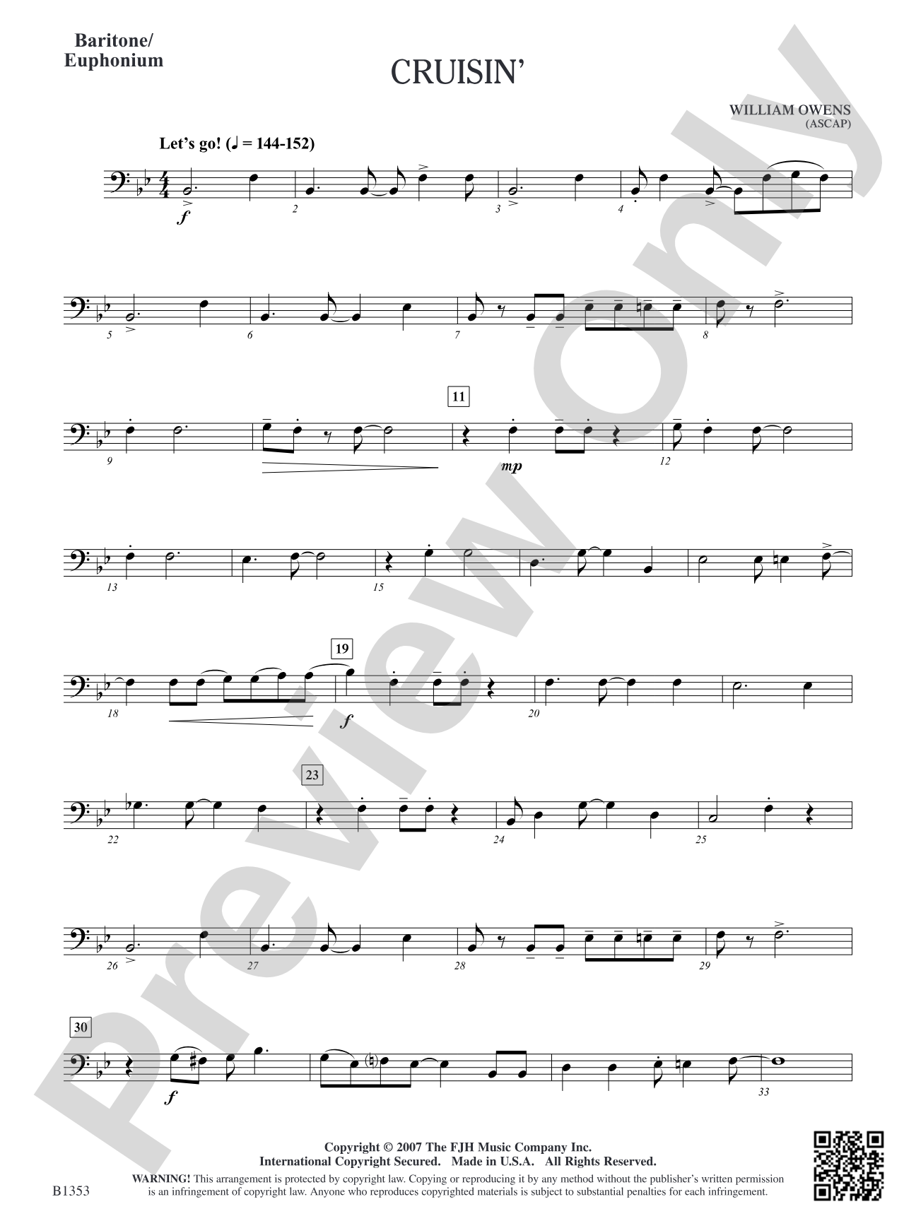 Cruisin': Baritone/Euphonium