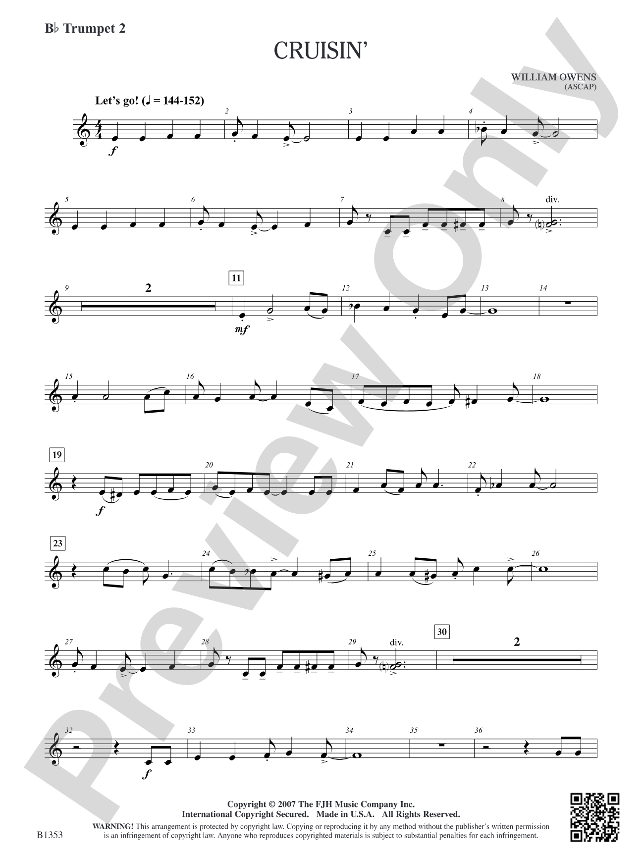 Cruisin': B-flat Trumpet 2