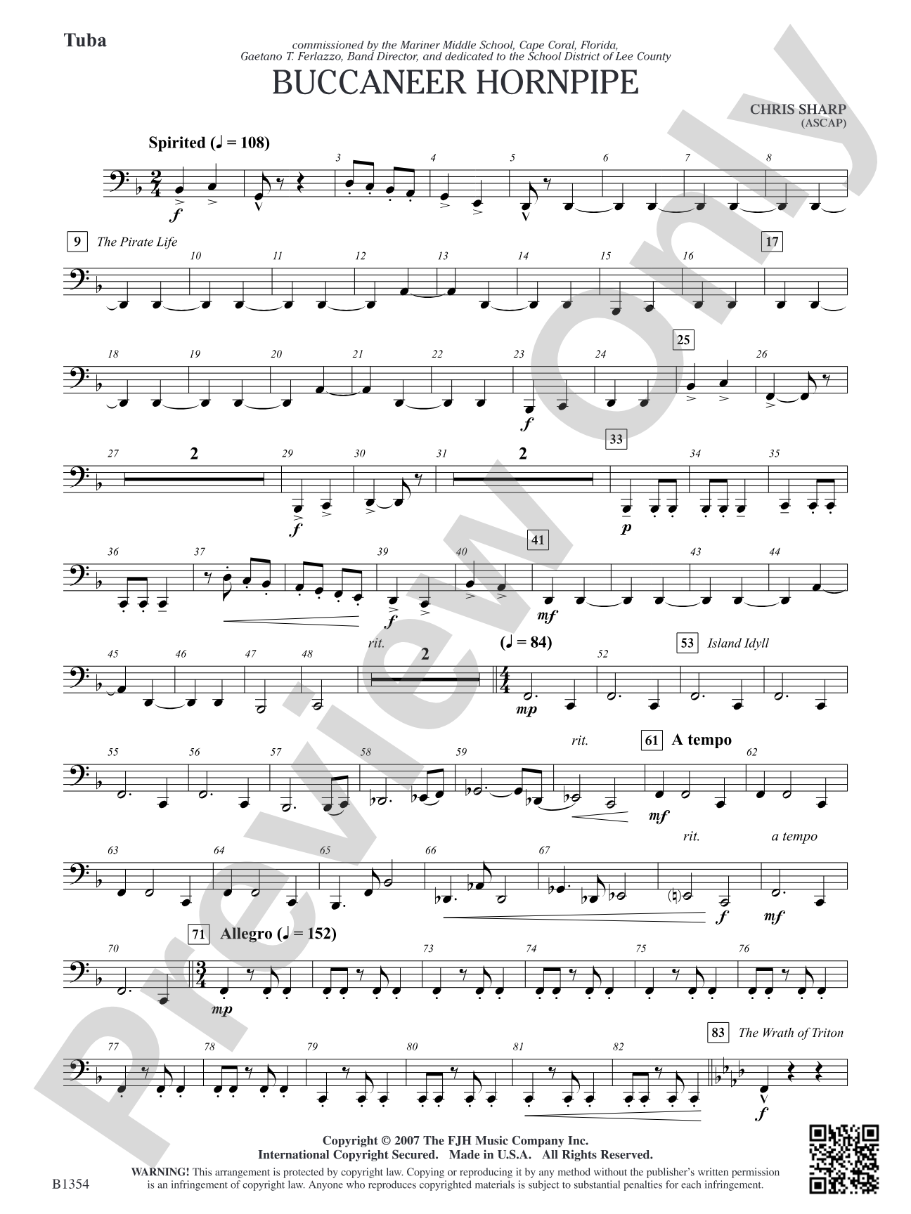 Buccaneer Hornpipe: Tuba