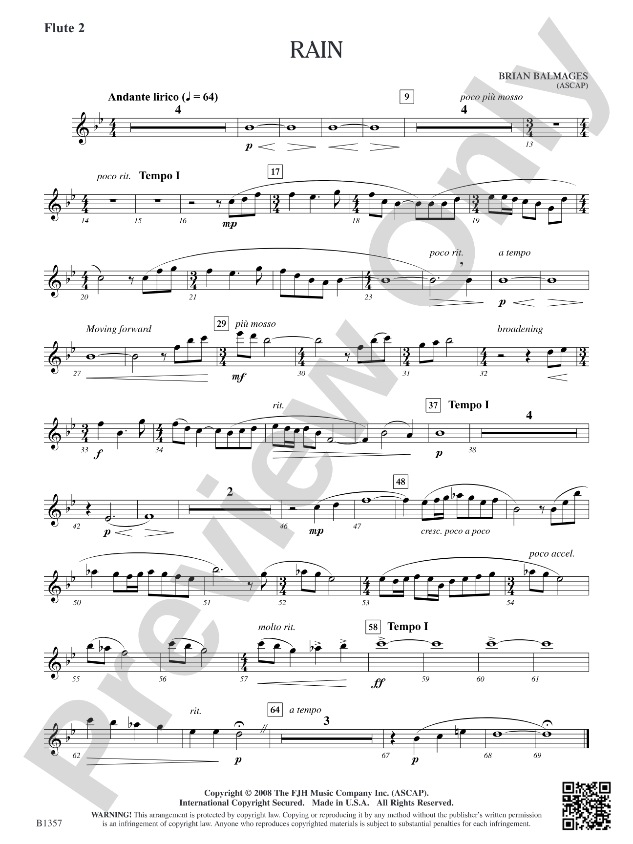 Rain: Flute 2
