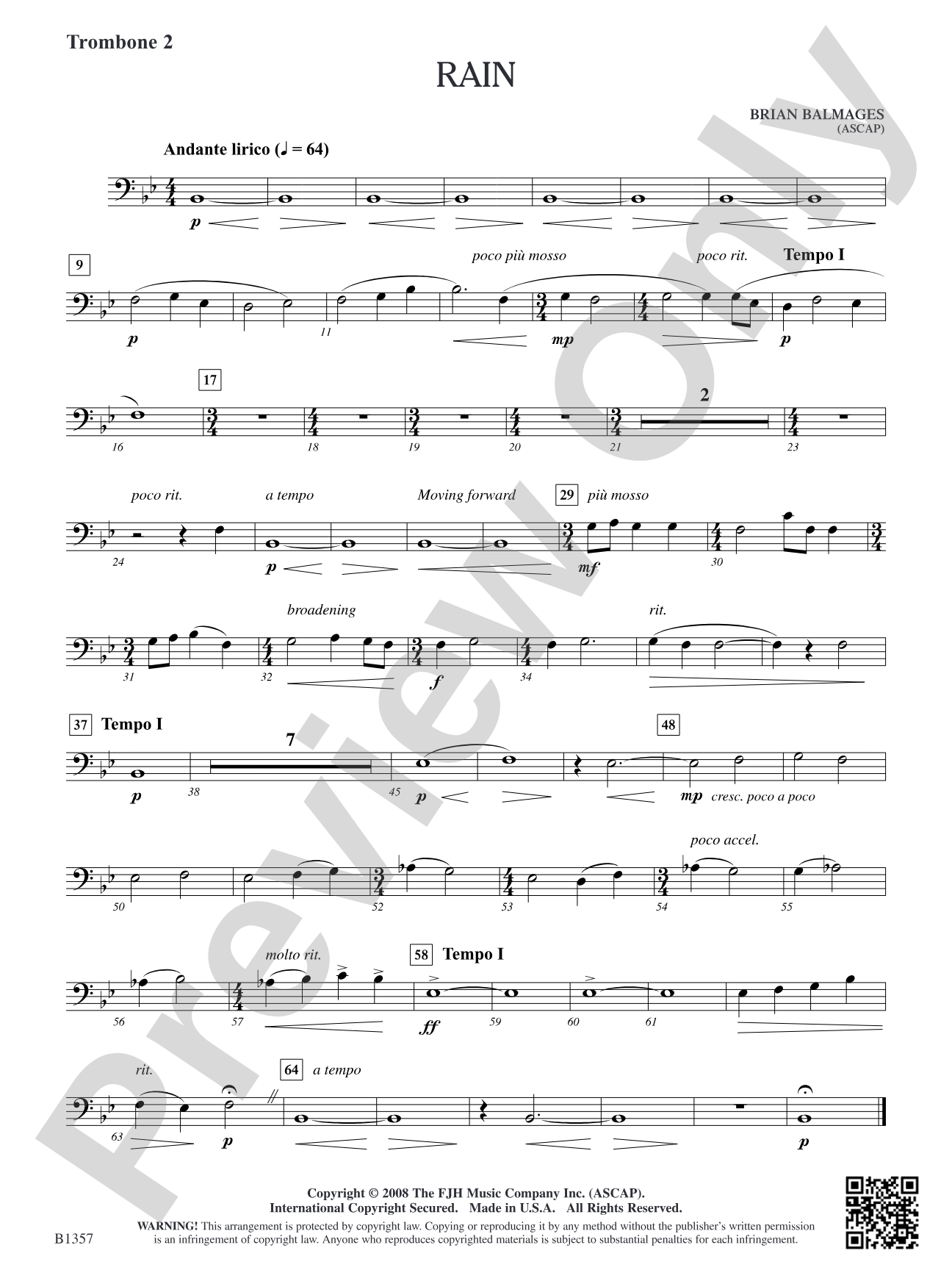 Rain: Trombone 2