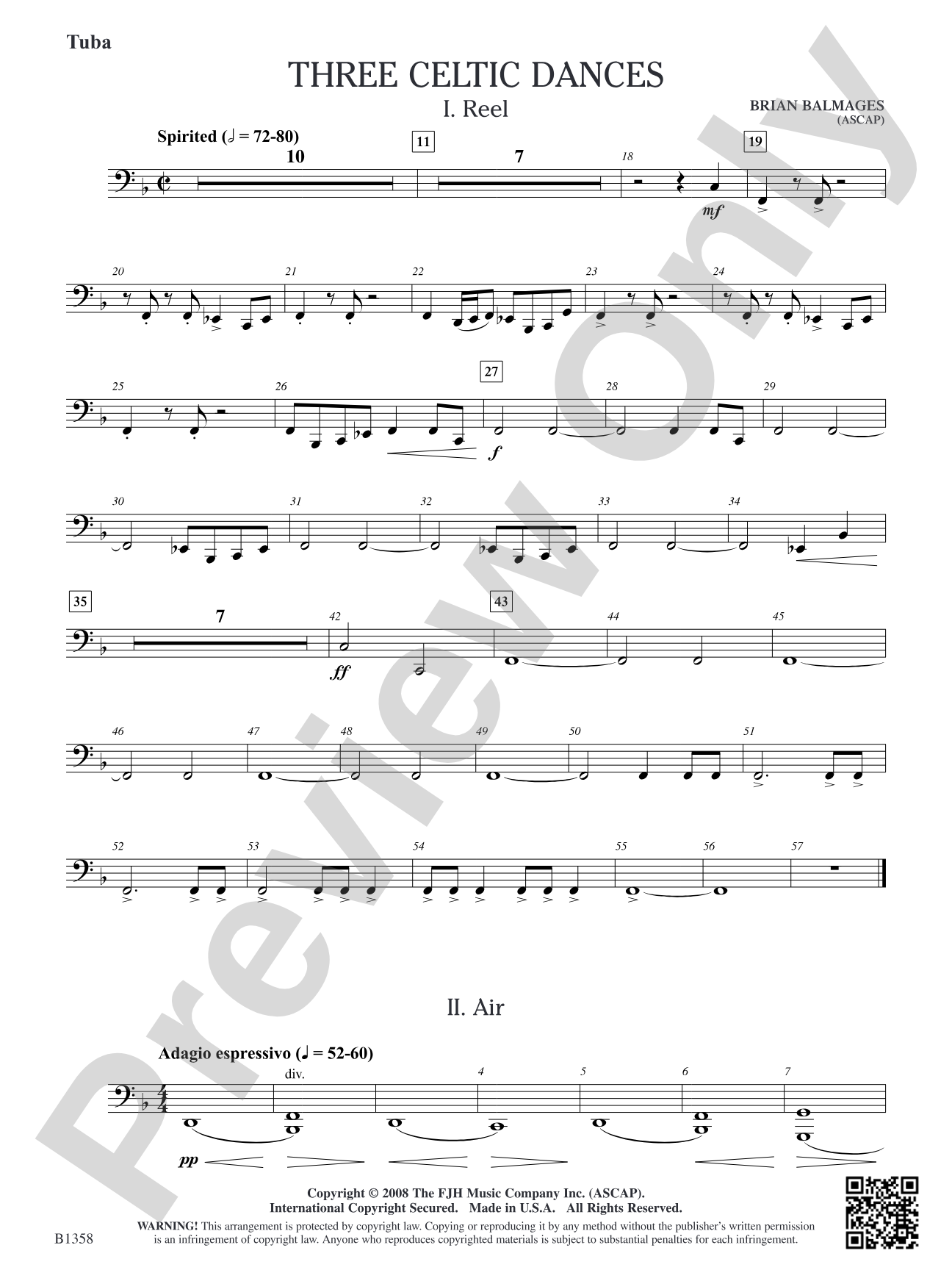 Three Celtic Dances: Tuba