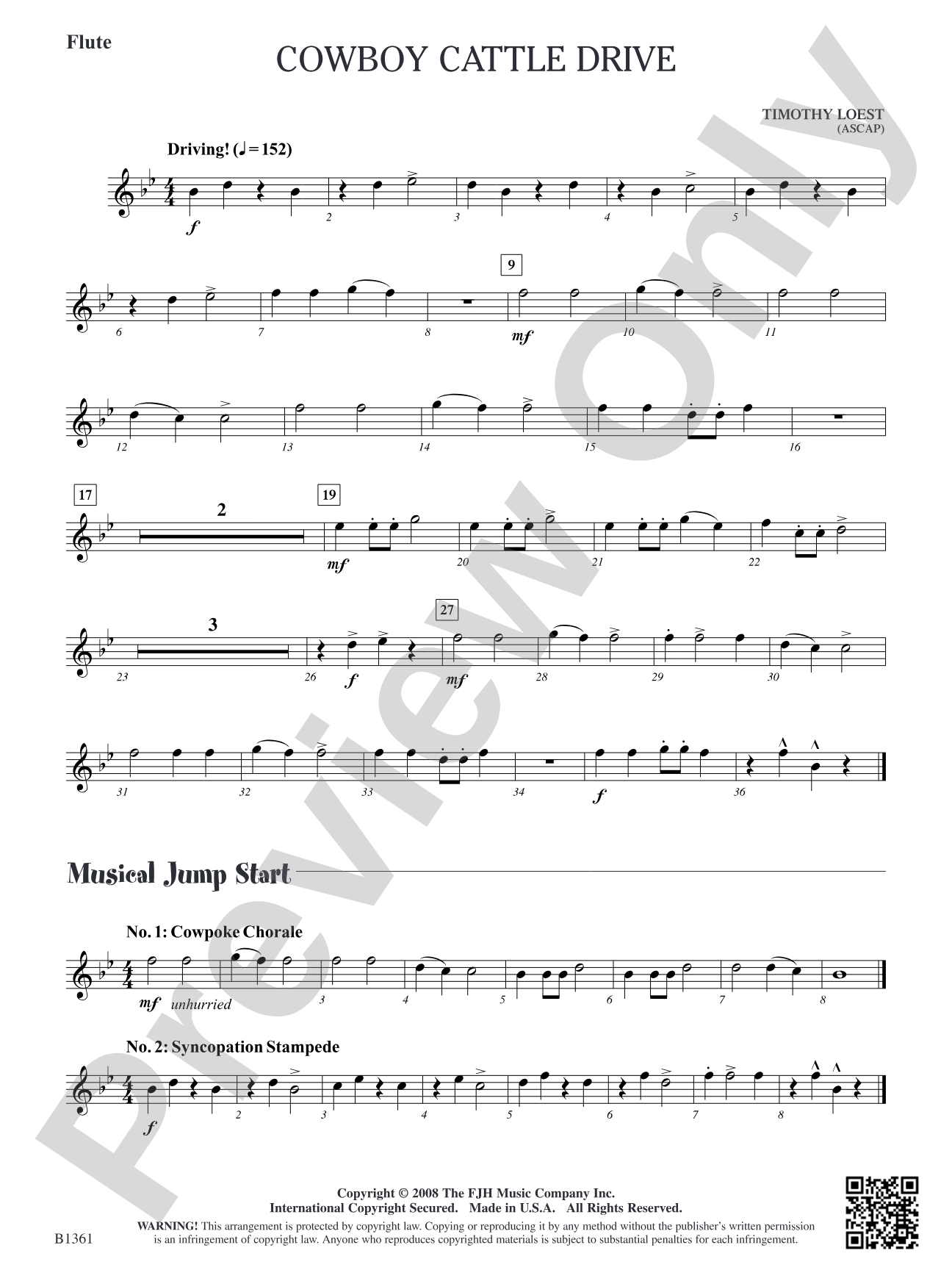 Cowboy Cattle Drive: Flute