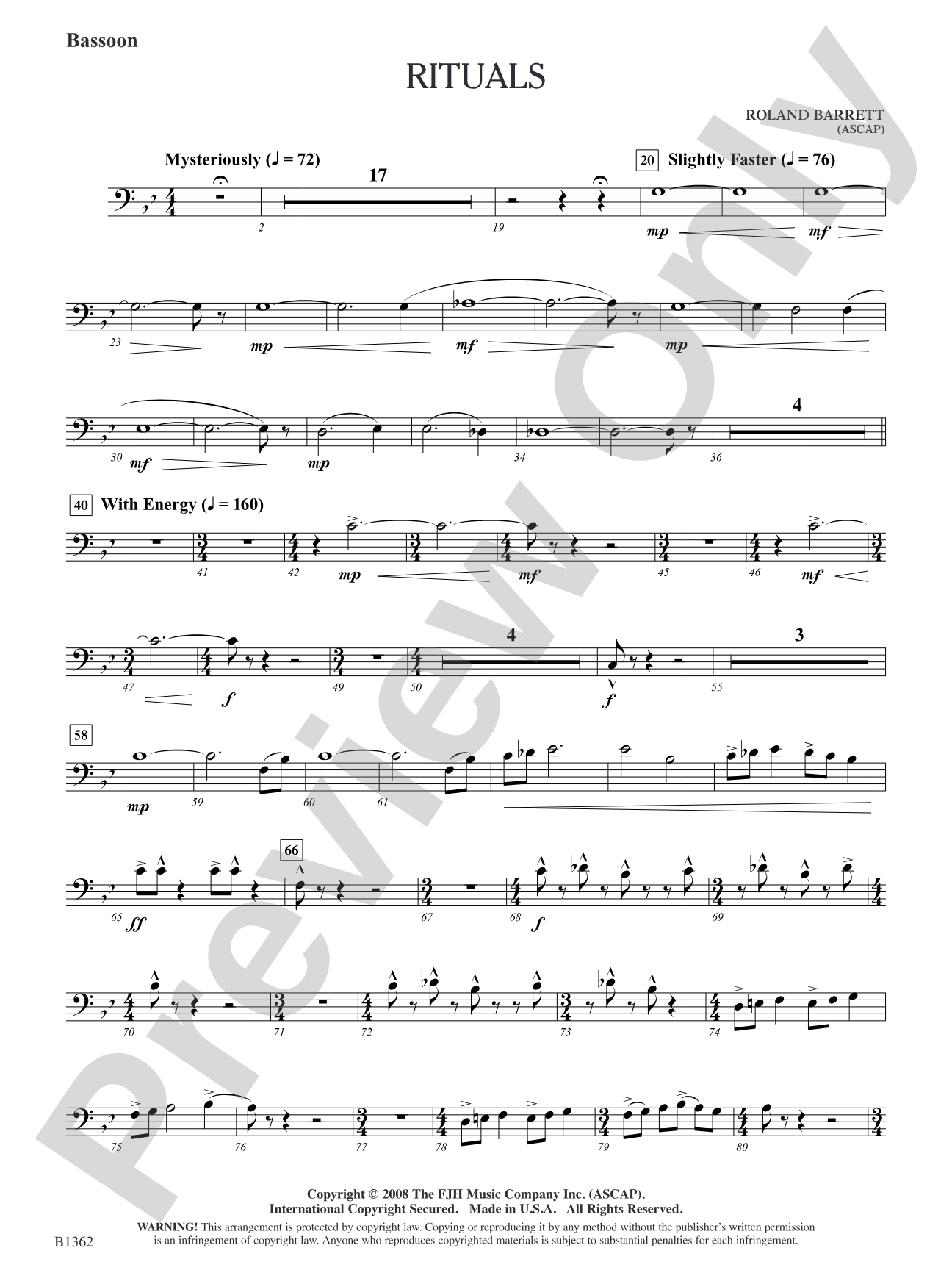 Rituals: Bassoon