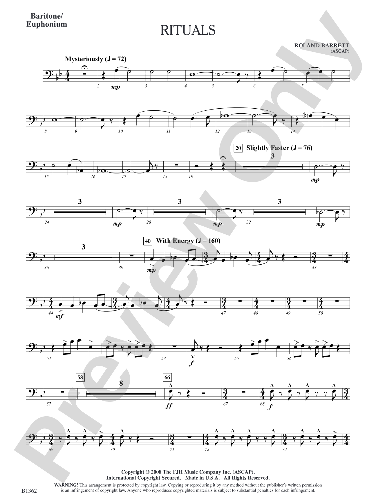 Rituals: Baritone/Euphonium