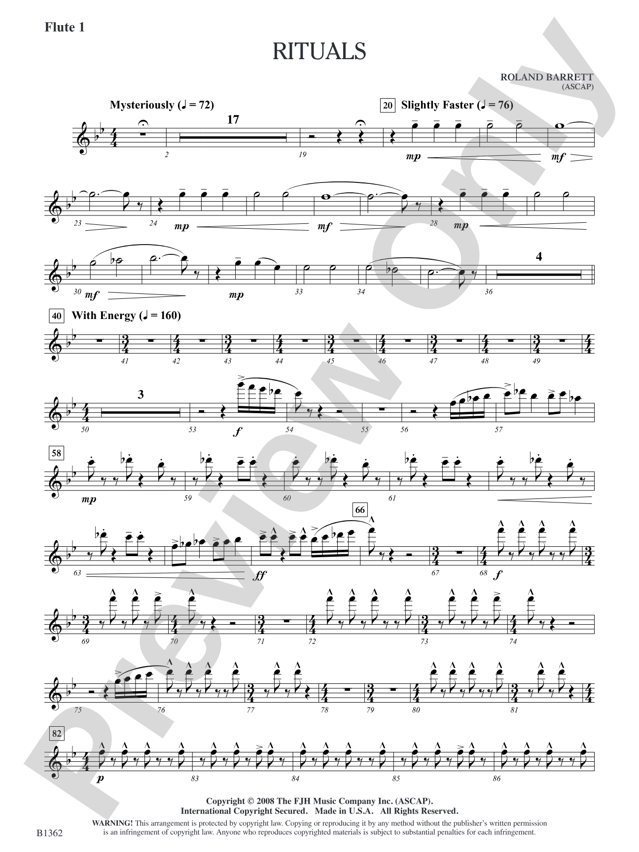 Rituals: Flute 1