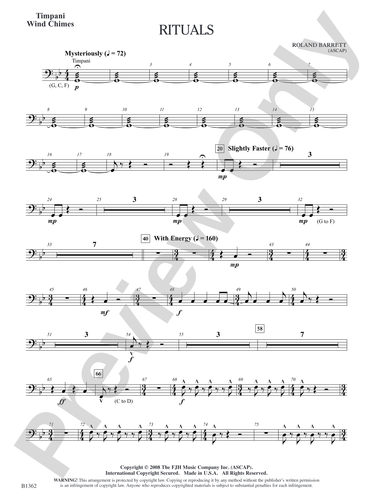 Rituals: Timpani/Wind Chimes