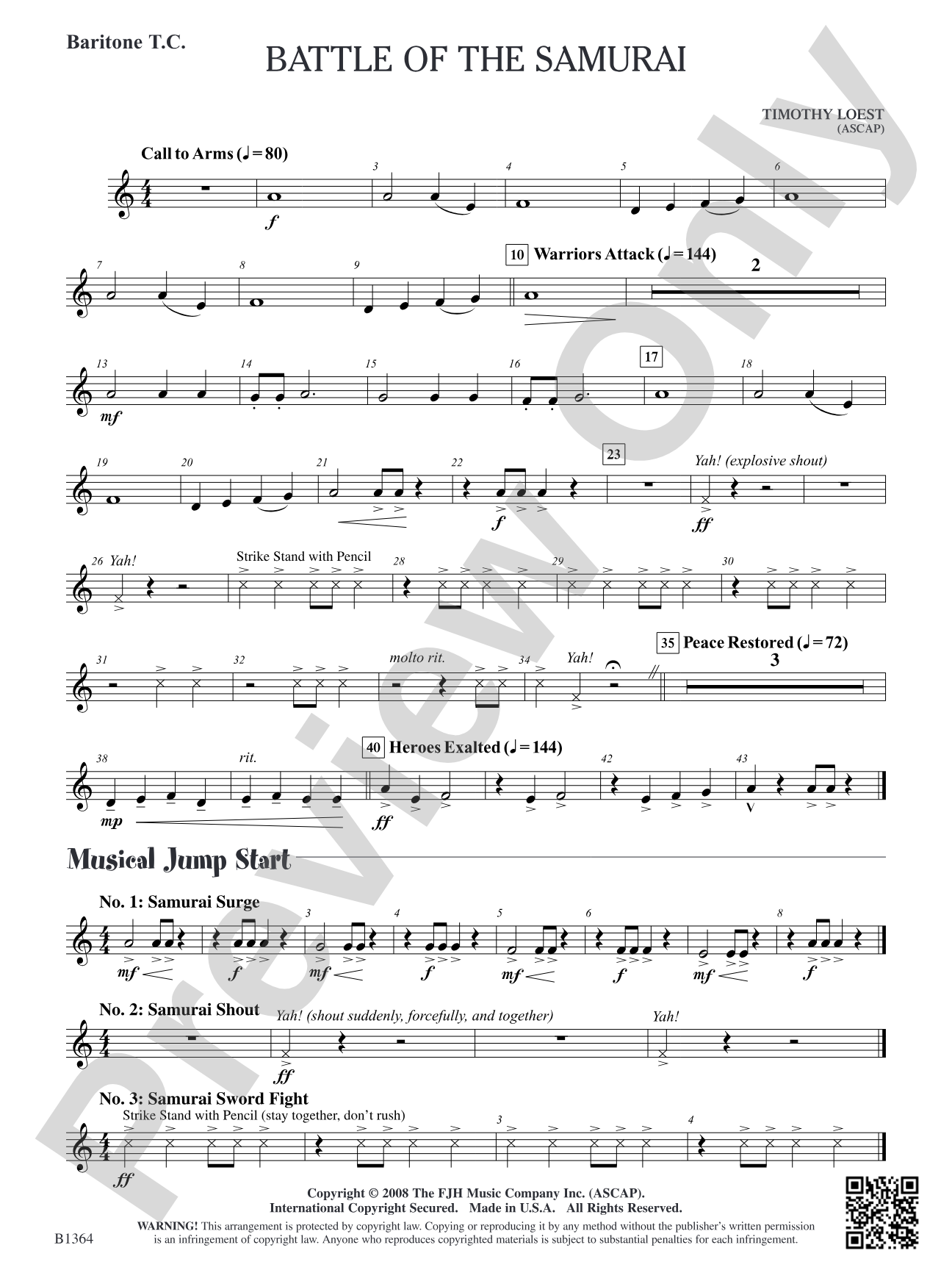 Battle of the Samurai: Baritone T.C.