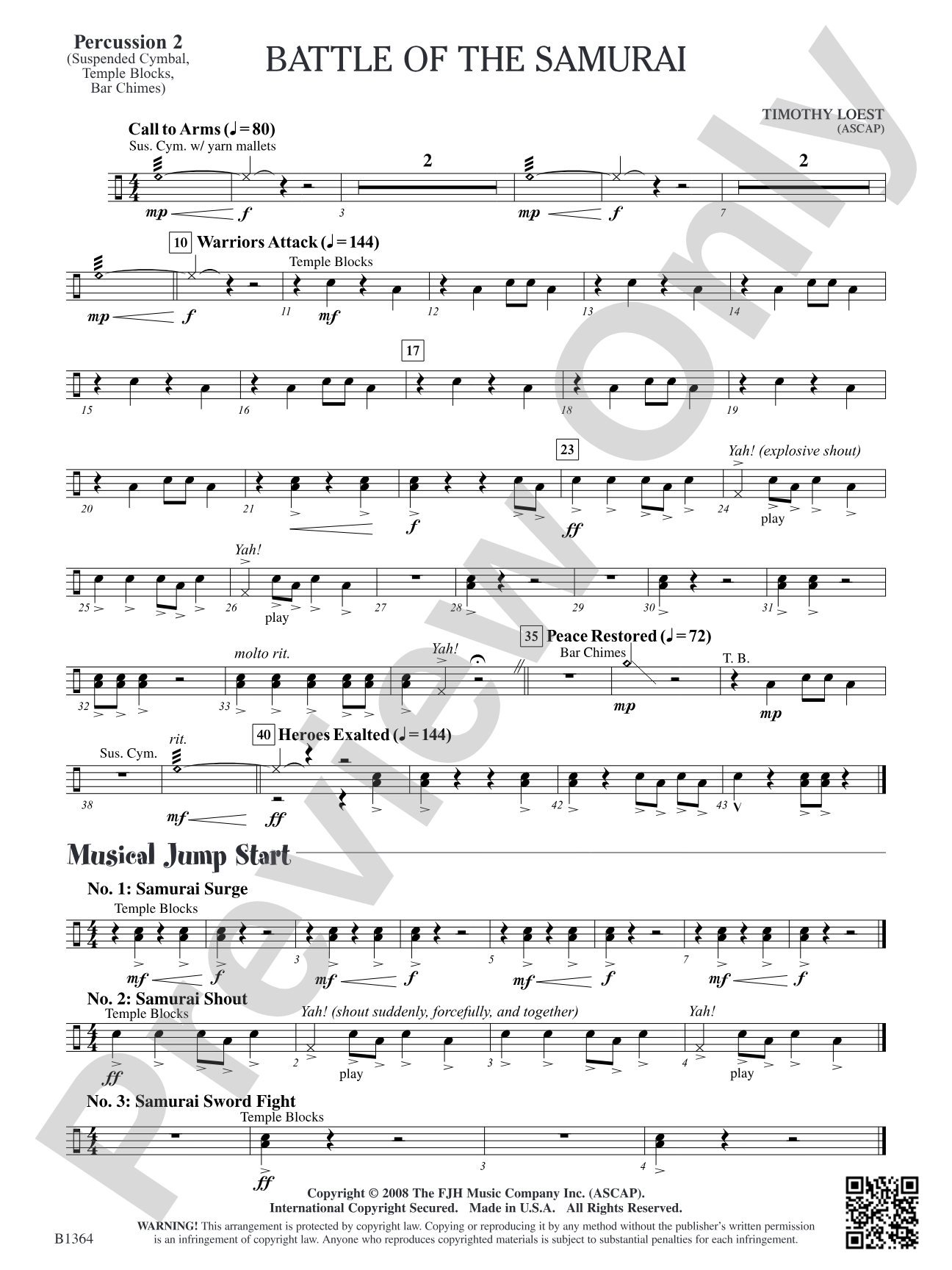 Battle of the Samurai: Percussion 2