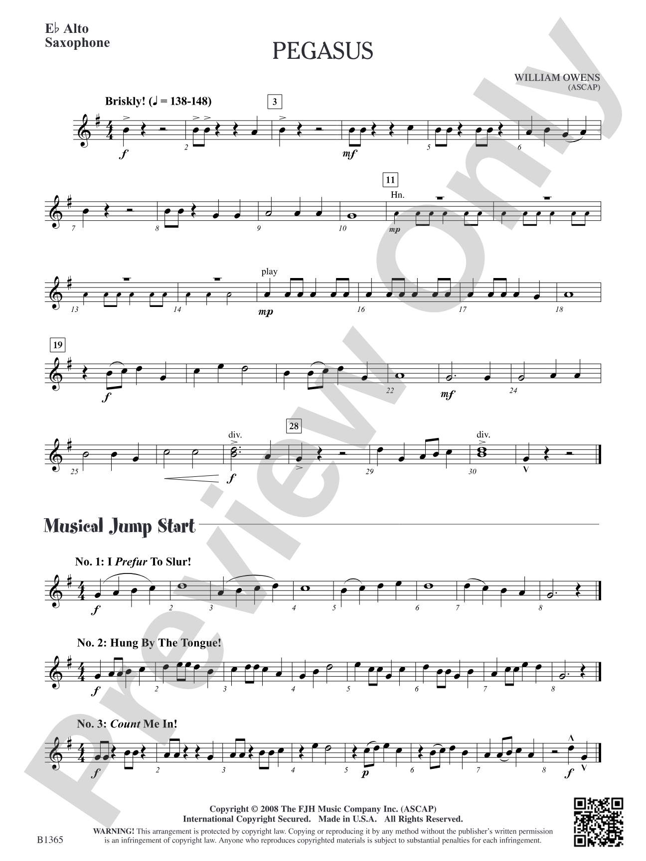 Pegasus: E-flat Alto Saxophone