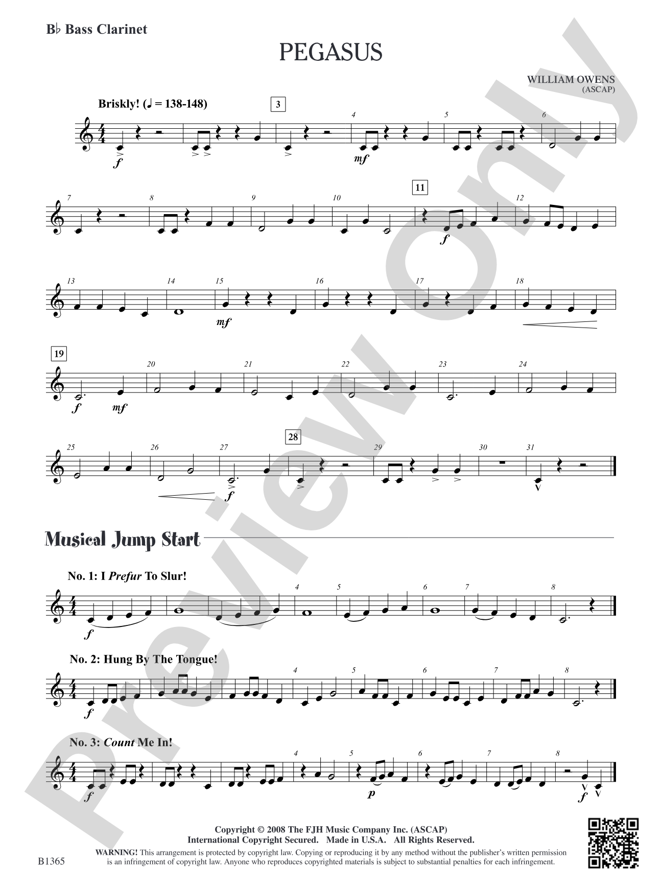 Pegasus: B-flat Bass Clarinet