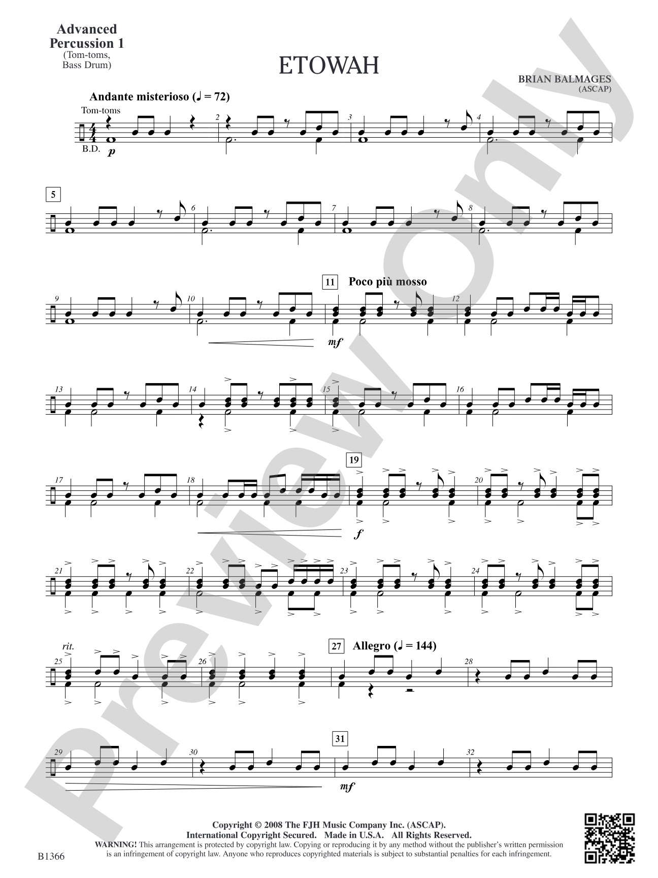 Etowah: Advanced Percussion 1